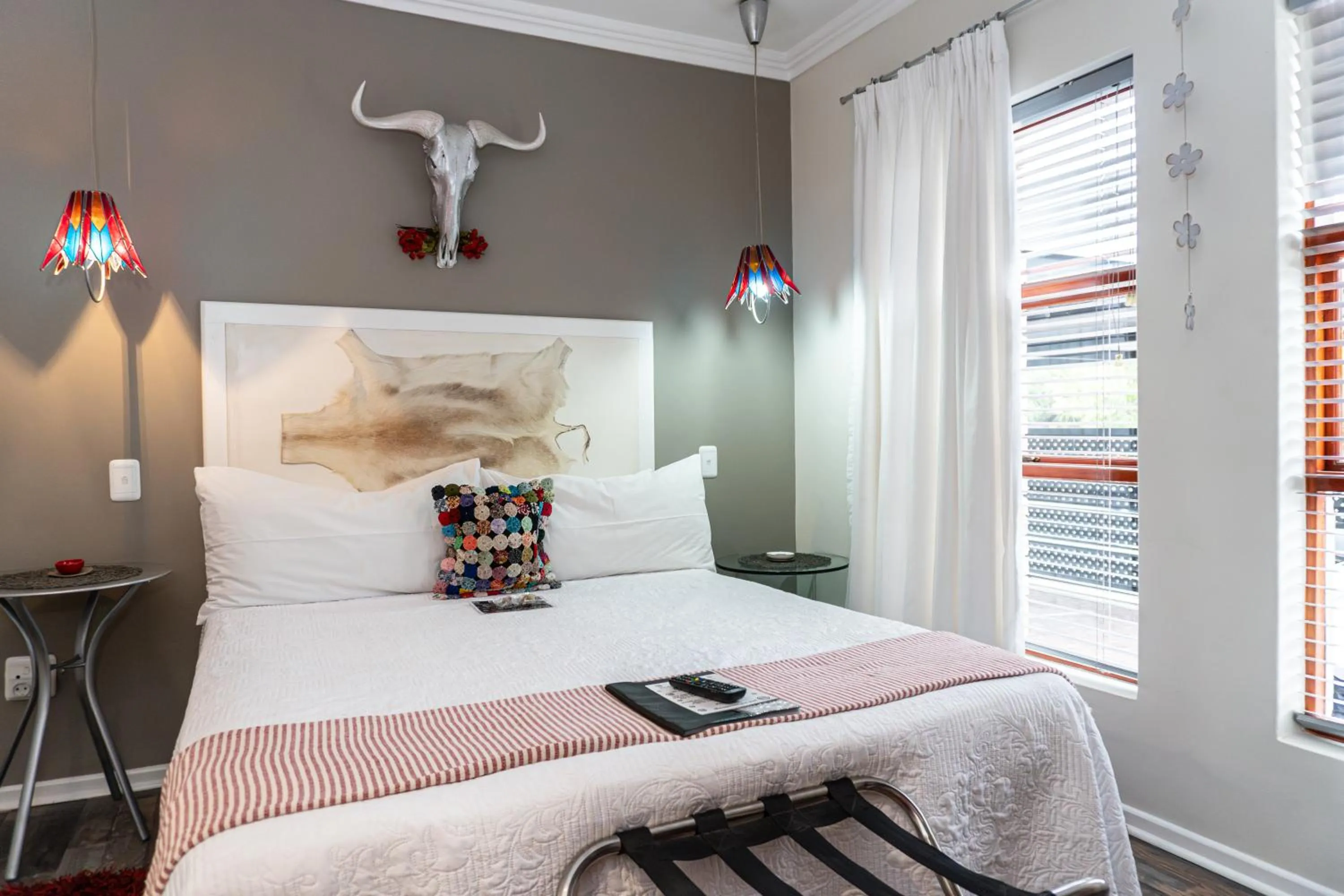 Bed in Earthbound Guest House