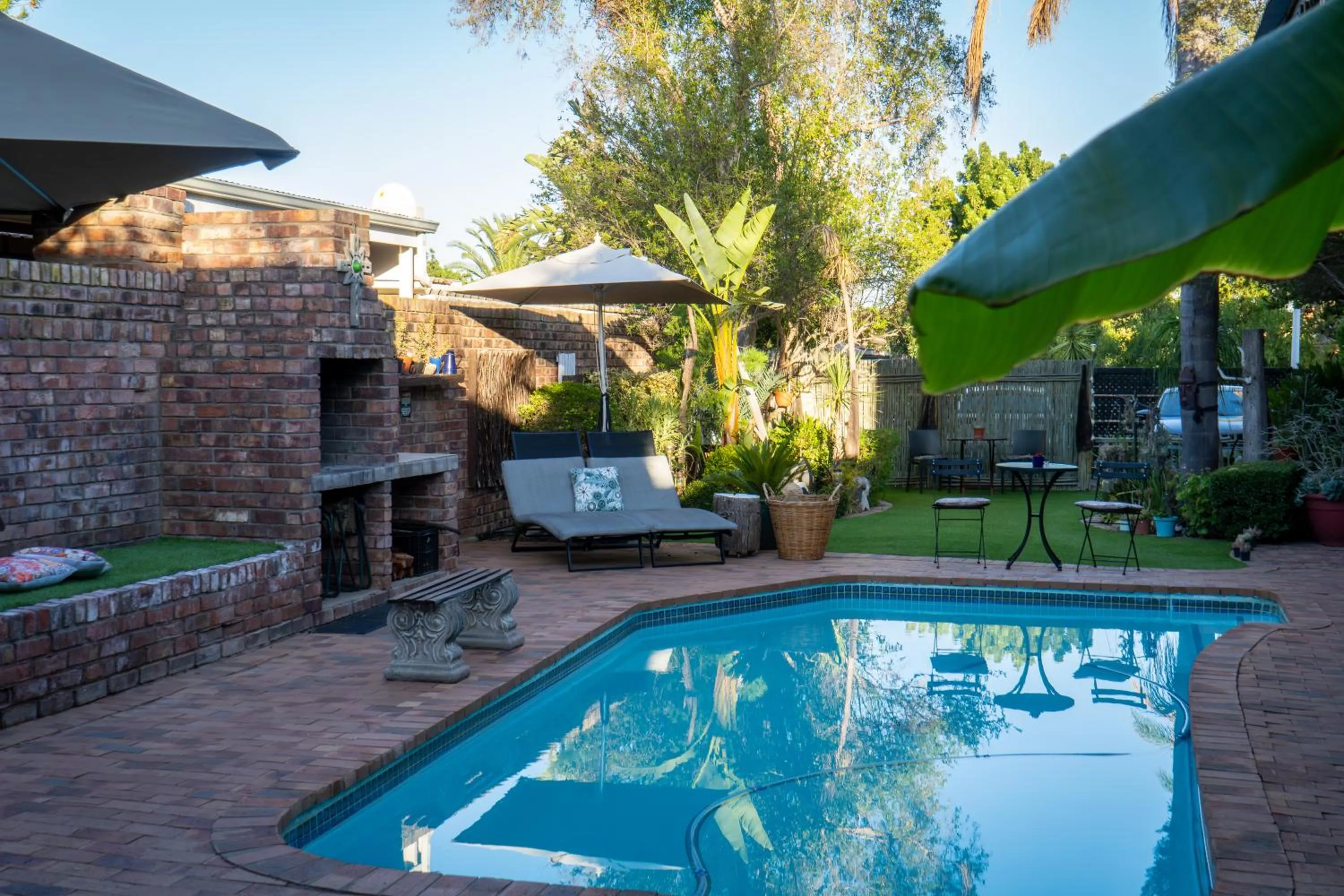 Swimming pool in Earthbound Guest House
