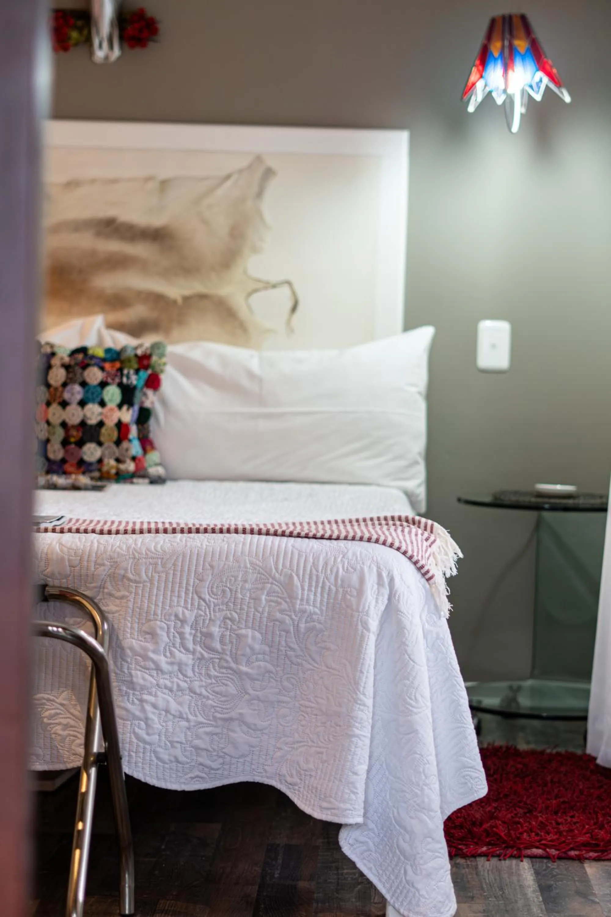 Bed in Earthbound Guest House