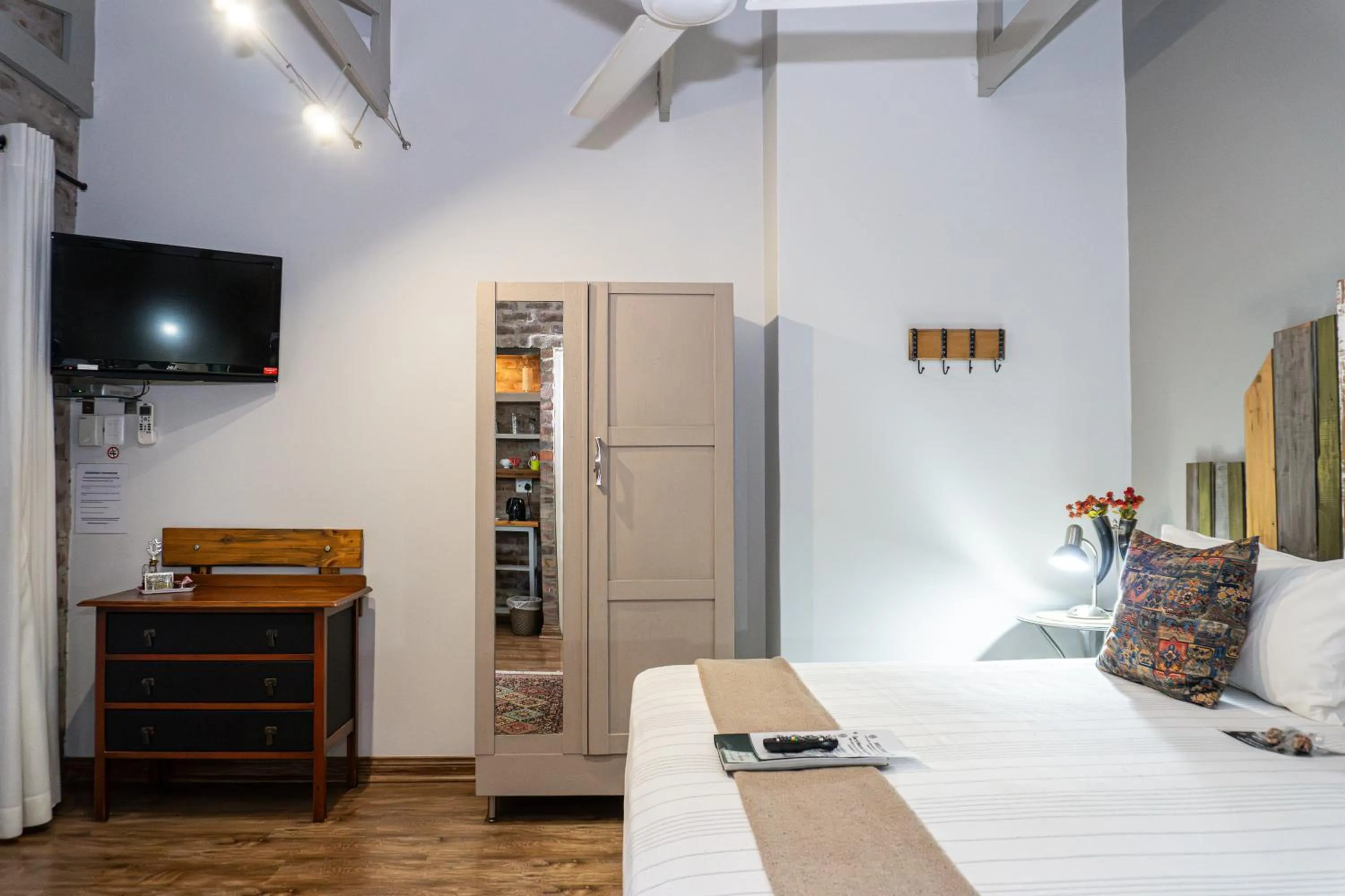 Bed in Earthbound Guest House