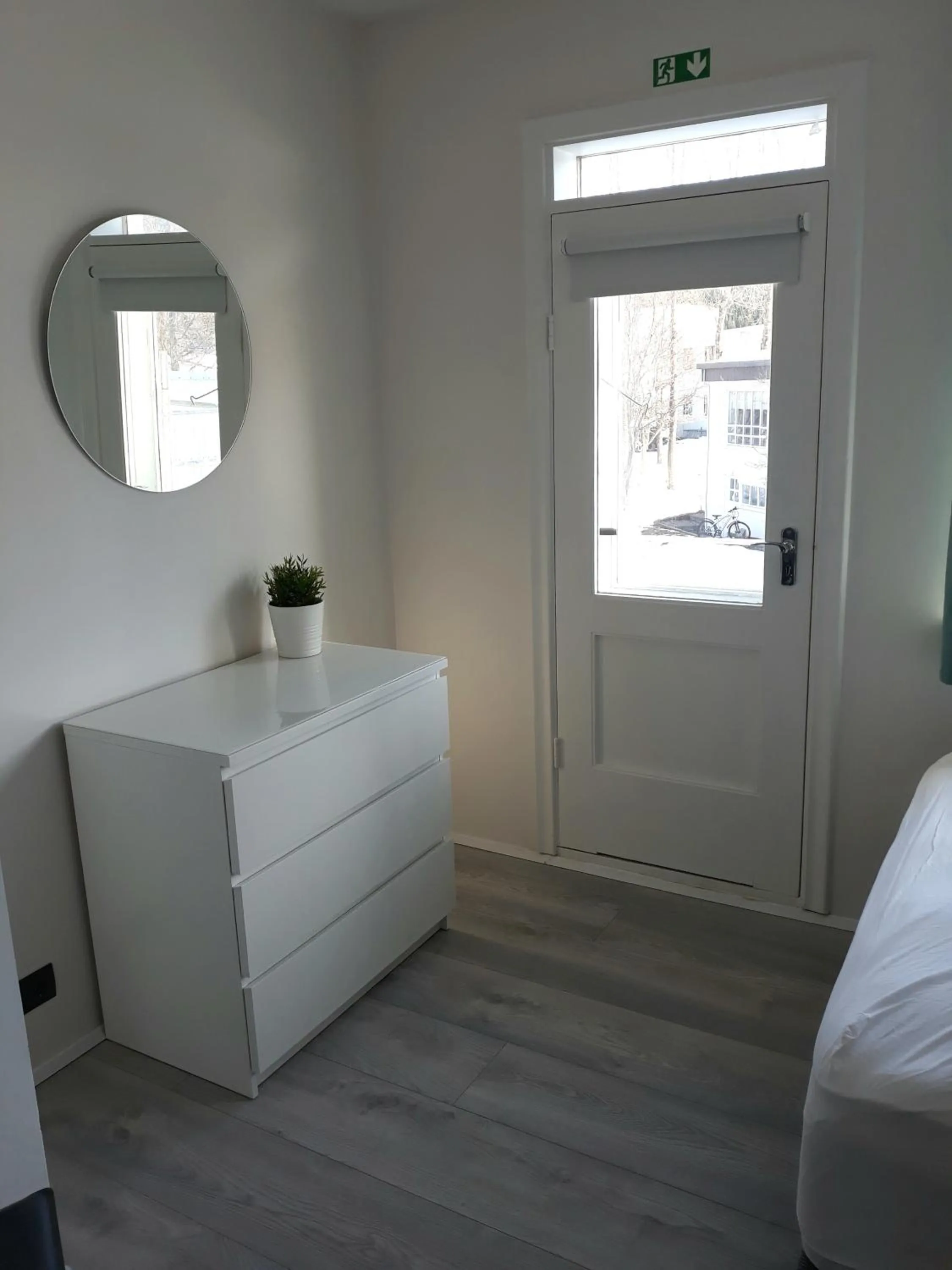 Decorative detail, Bed in Post-Plaza Guesthouse