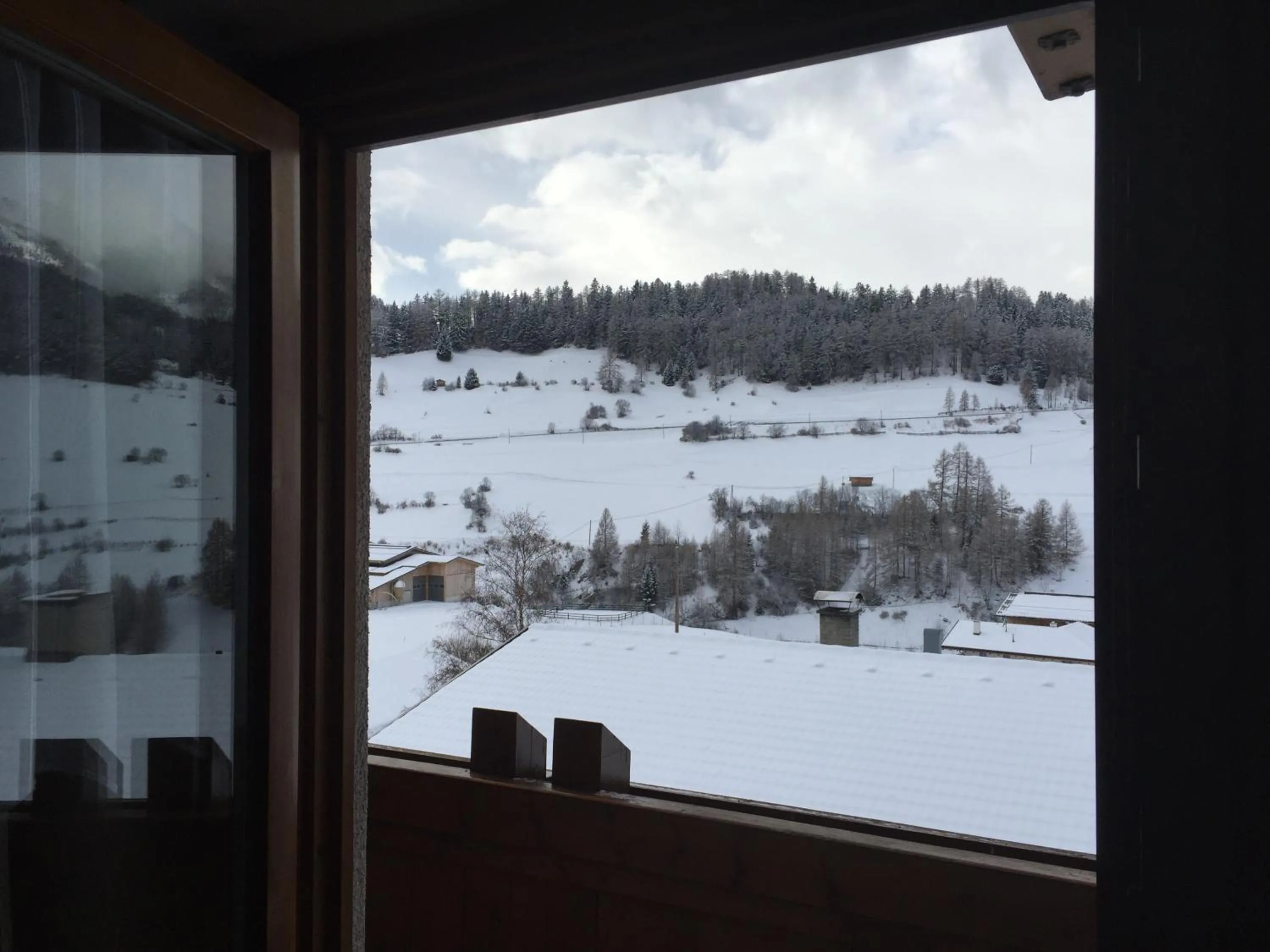 Mountain view in Landhaus Engadin