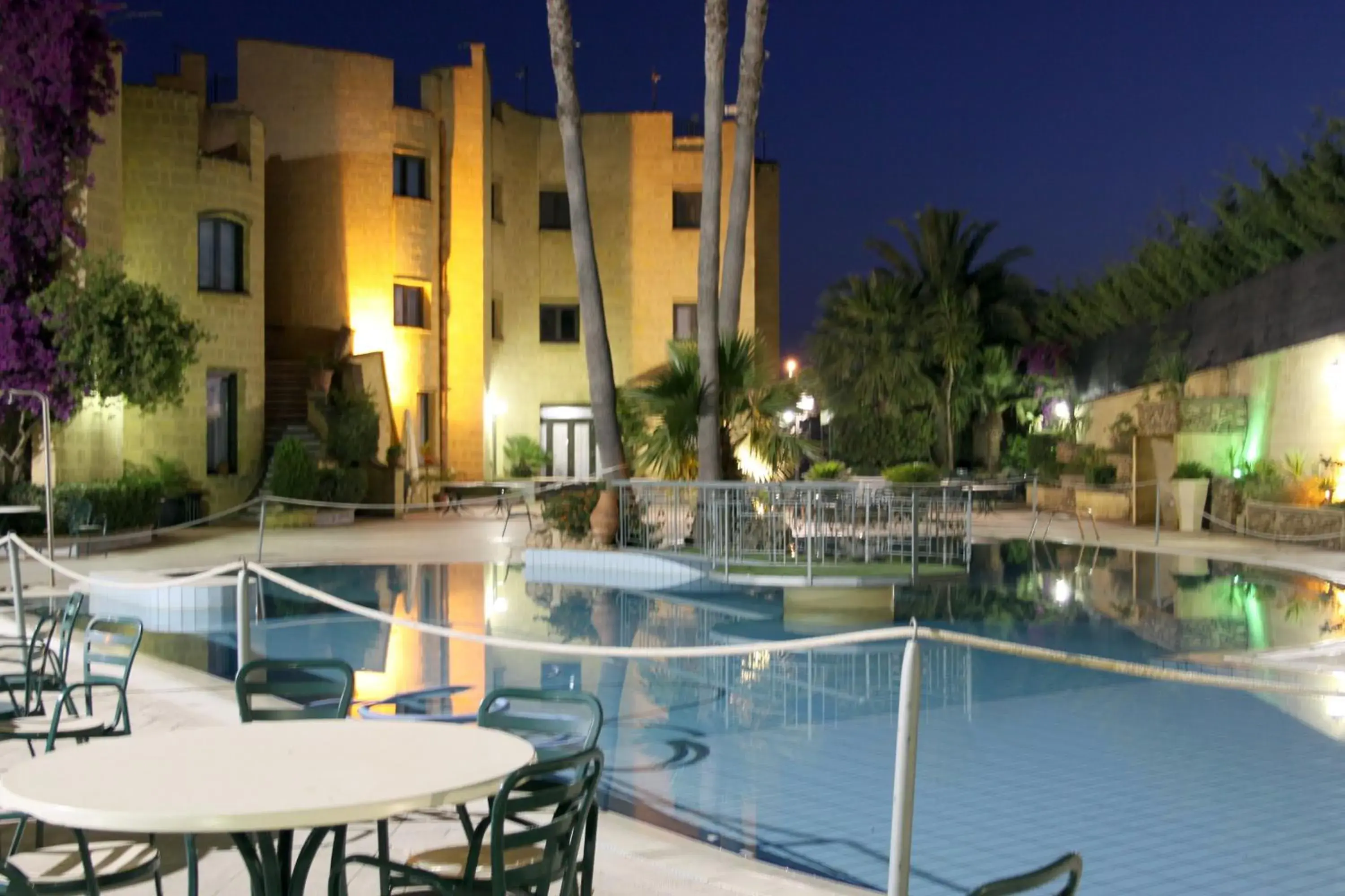 Night, Swimming Pool in Grand Hotel Mosè
