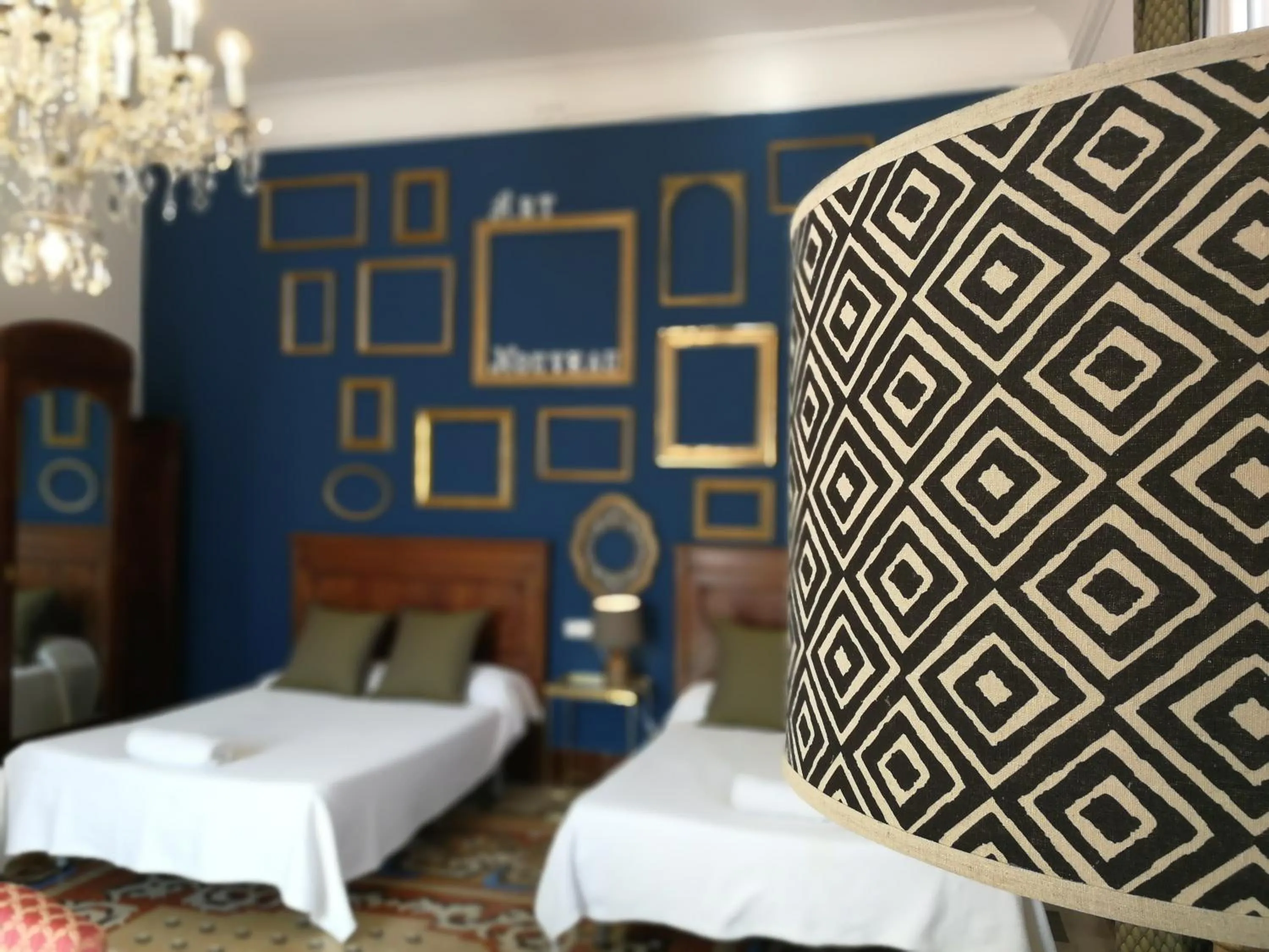 Decorative detail, Bed in Hotel El Xalet