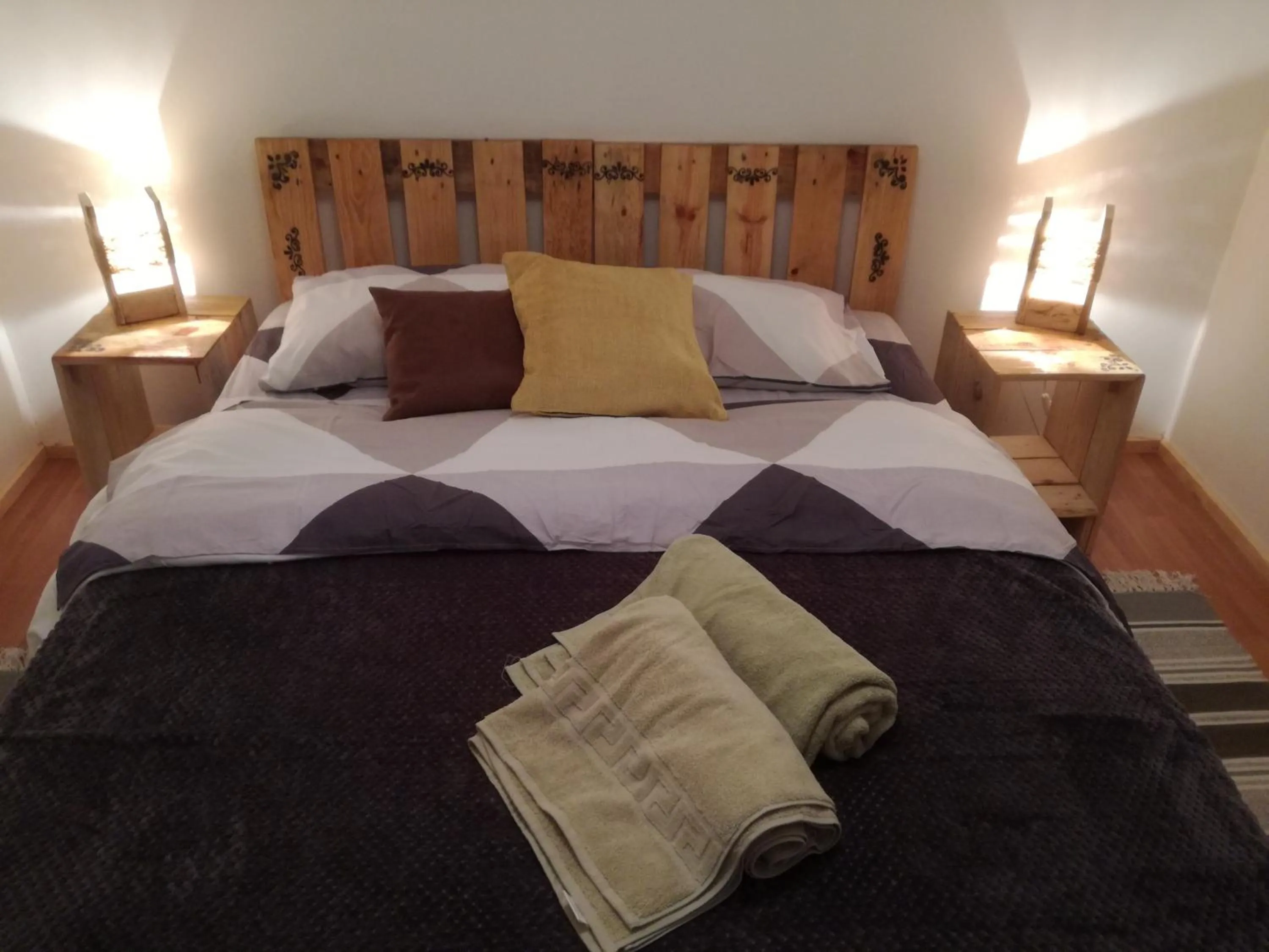 Bed in Hostal Mi Paz