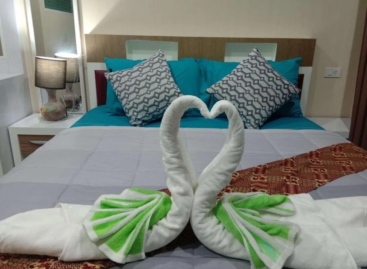 Bed in The Ozone Krabi Condotel