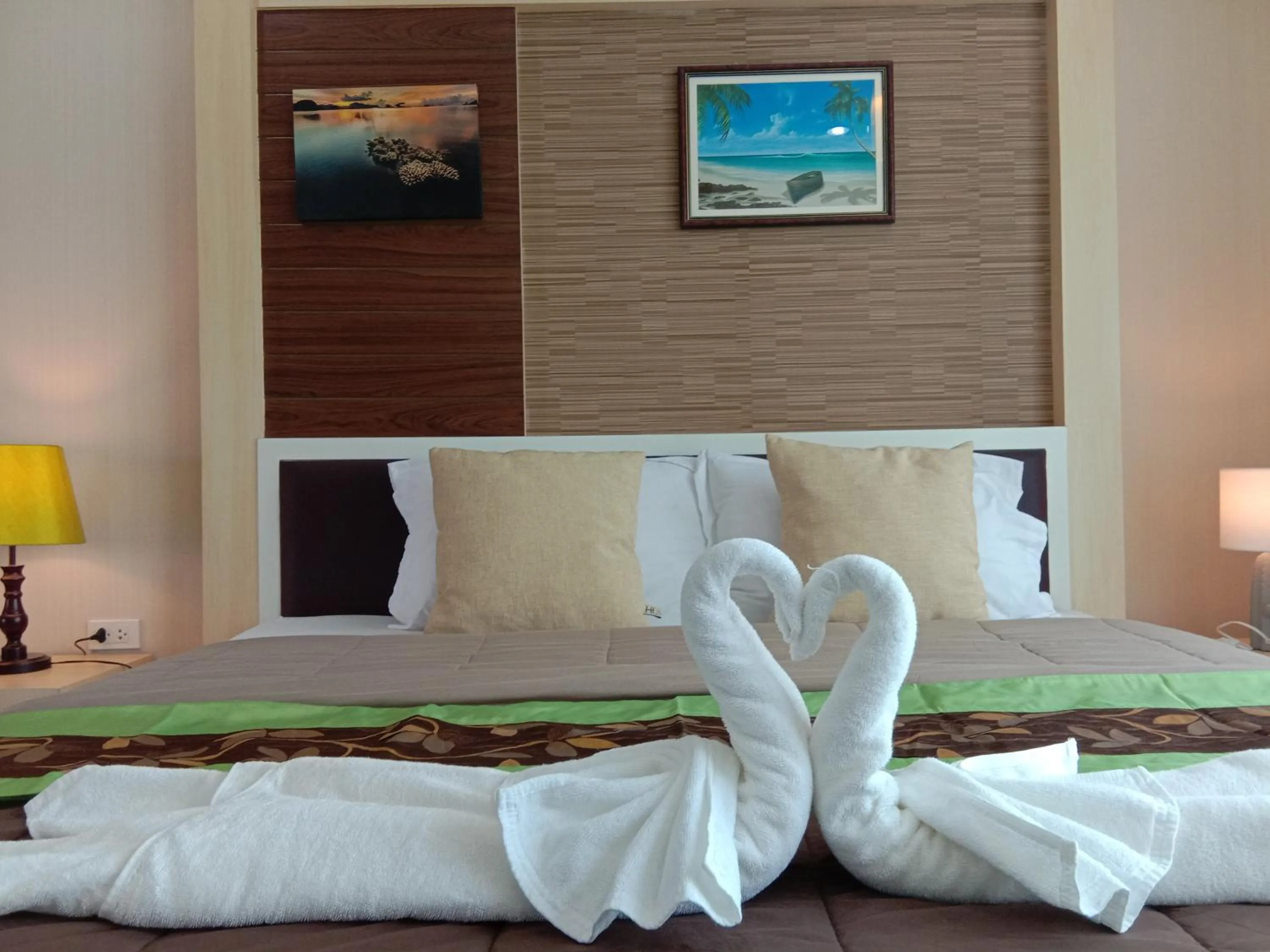 Bed in The Ozone Krabi Condotel