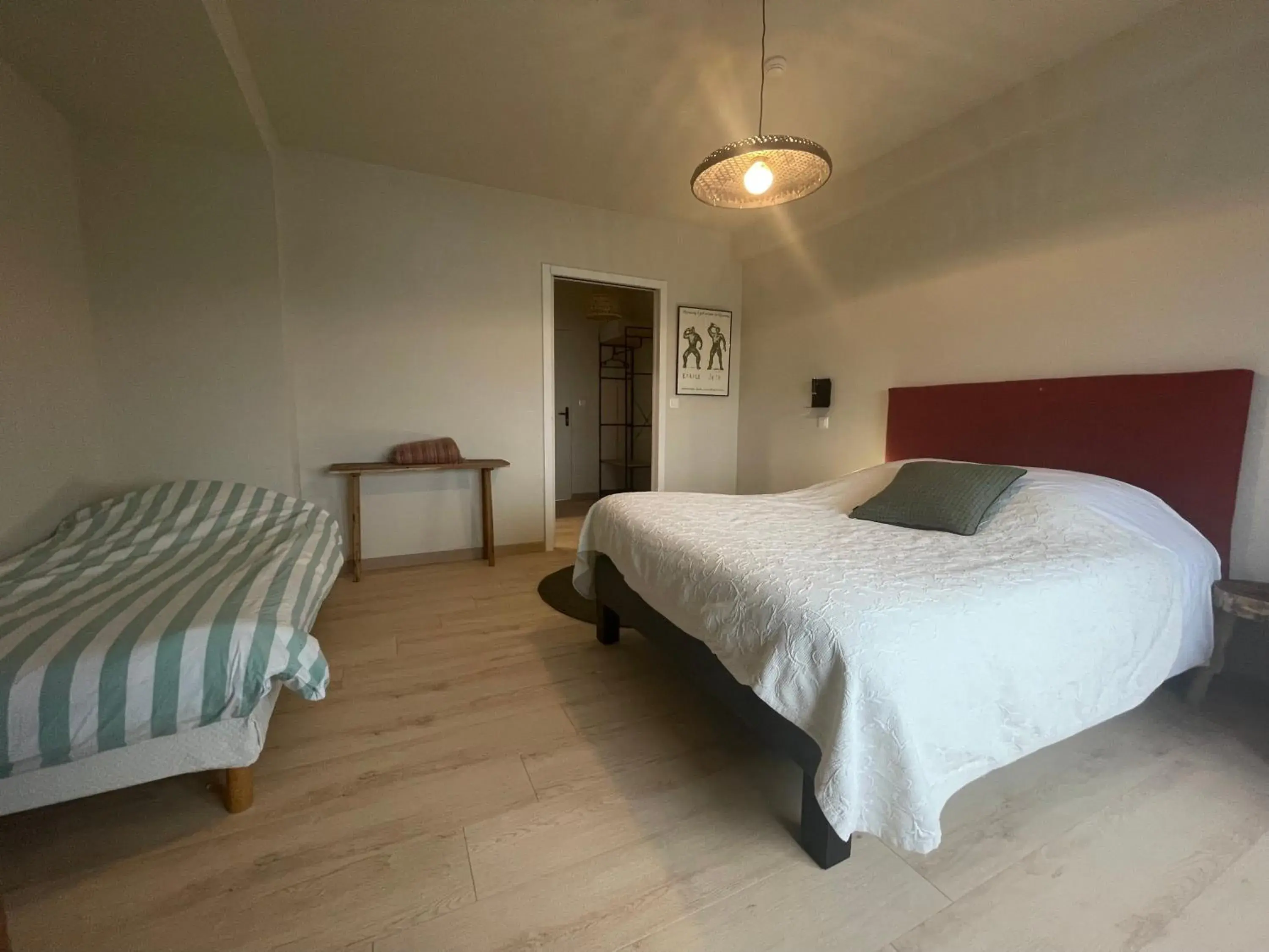 Bedroom, Bed in Beau Rivage Hôtel-Restaurant Bedroom, Bed in Beau Rivage Hôtel-Restaurant