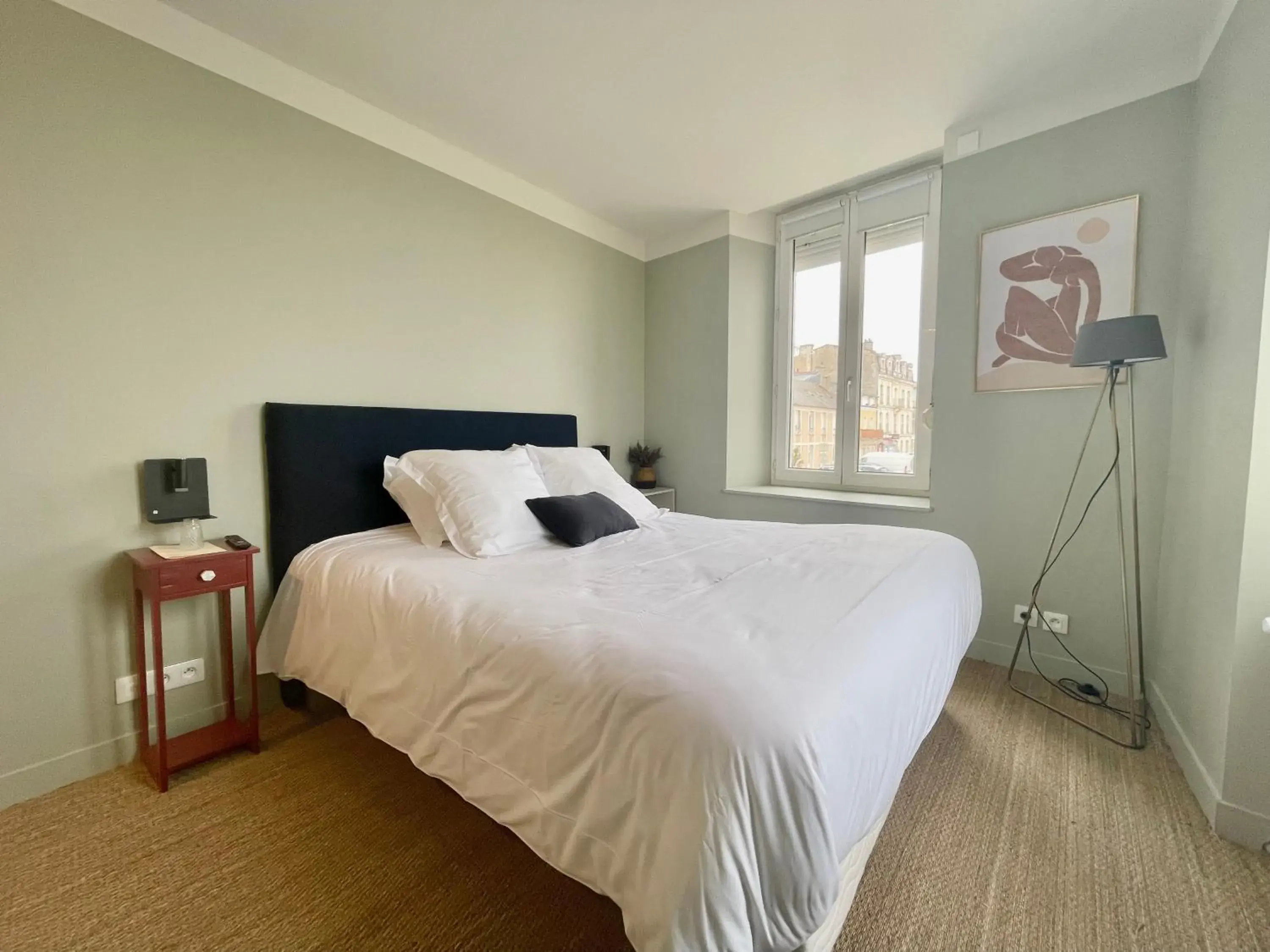 Bedroom, Bed in Beau Rivage Hôtel-Restaurant Bedroom, Bed in Beau Rivage Hôtel-Restaurant