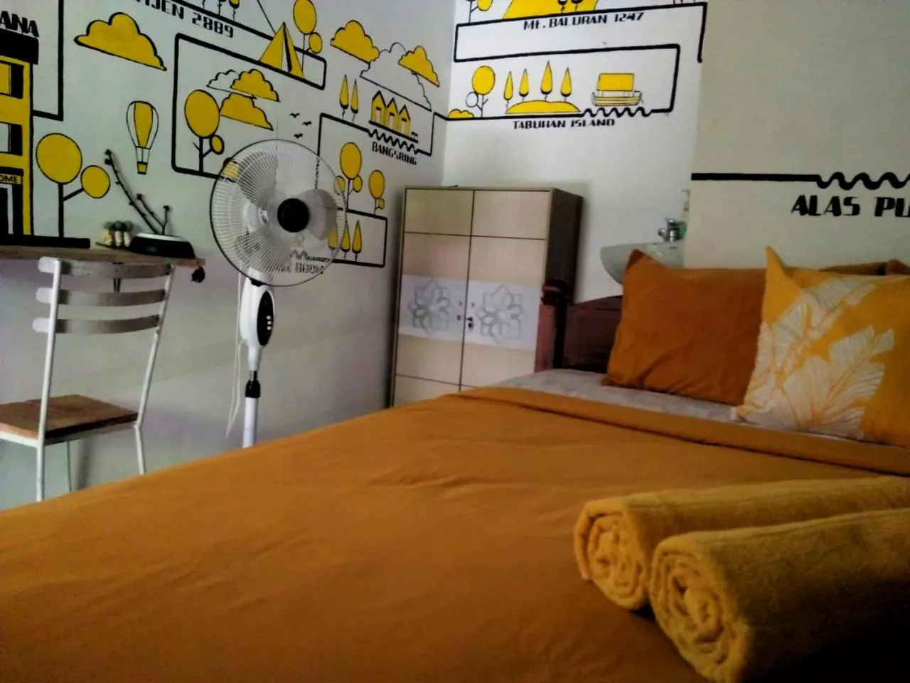 Bed in Banana Homestay