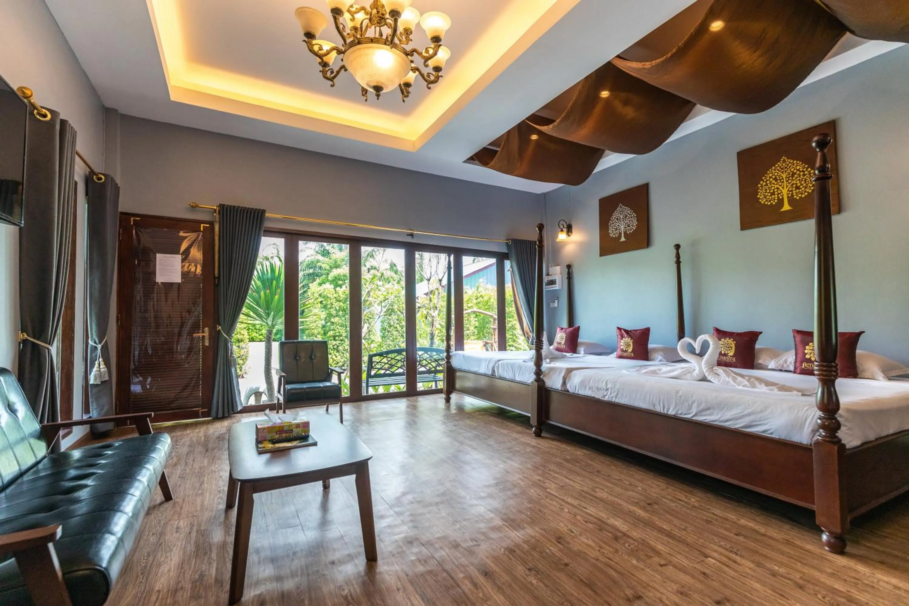 Bed in Amantra homestay & village