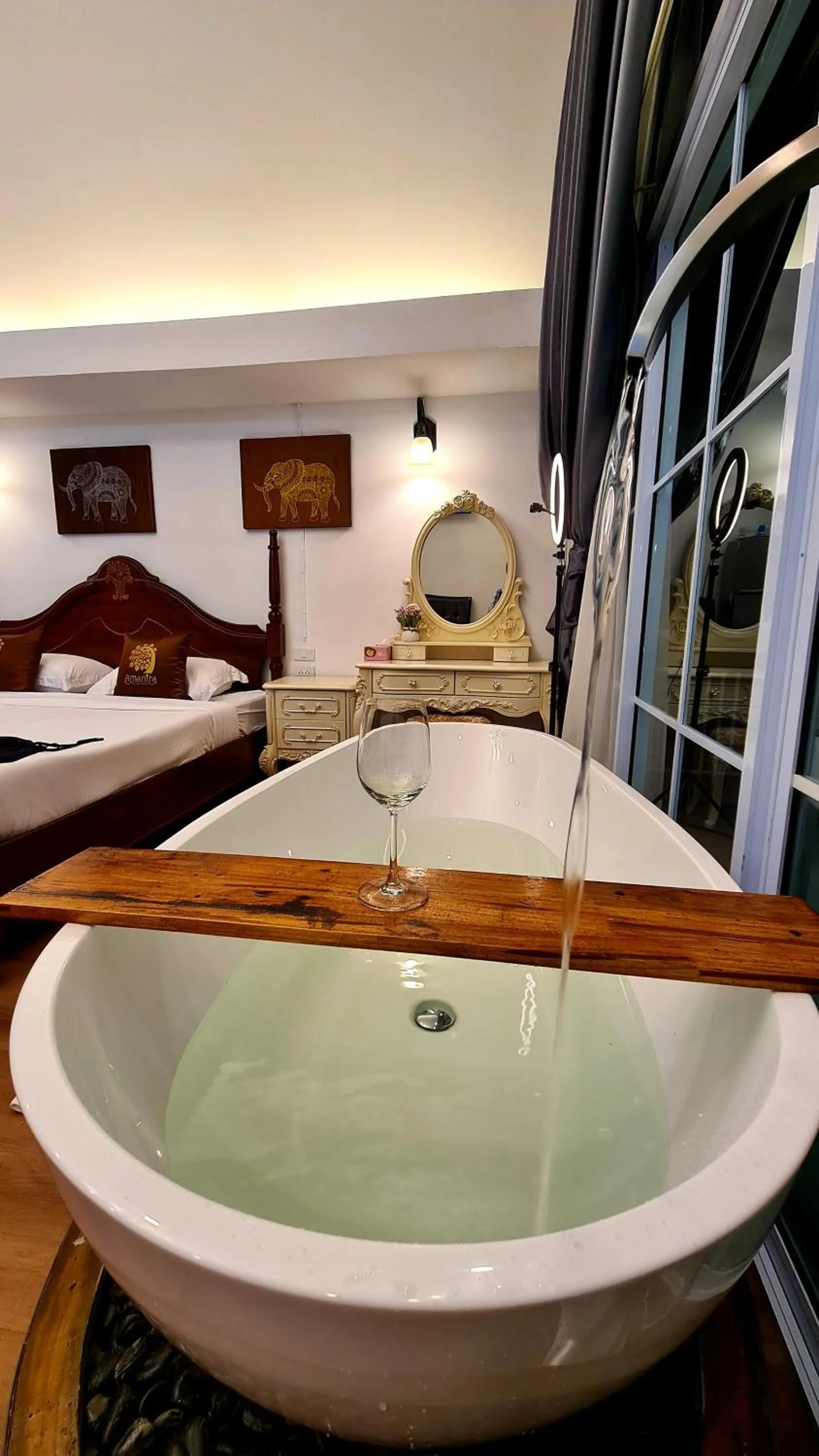 Bed in Amantra homestay & village