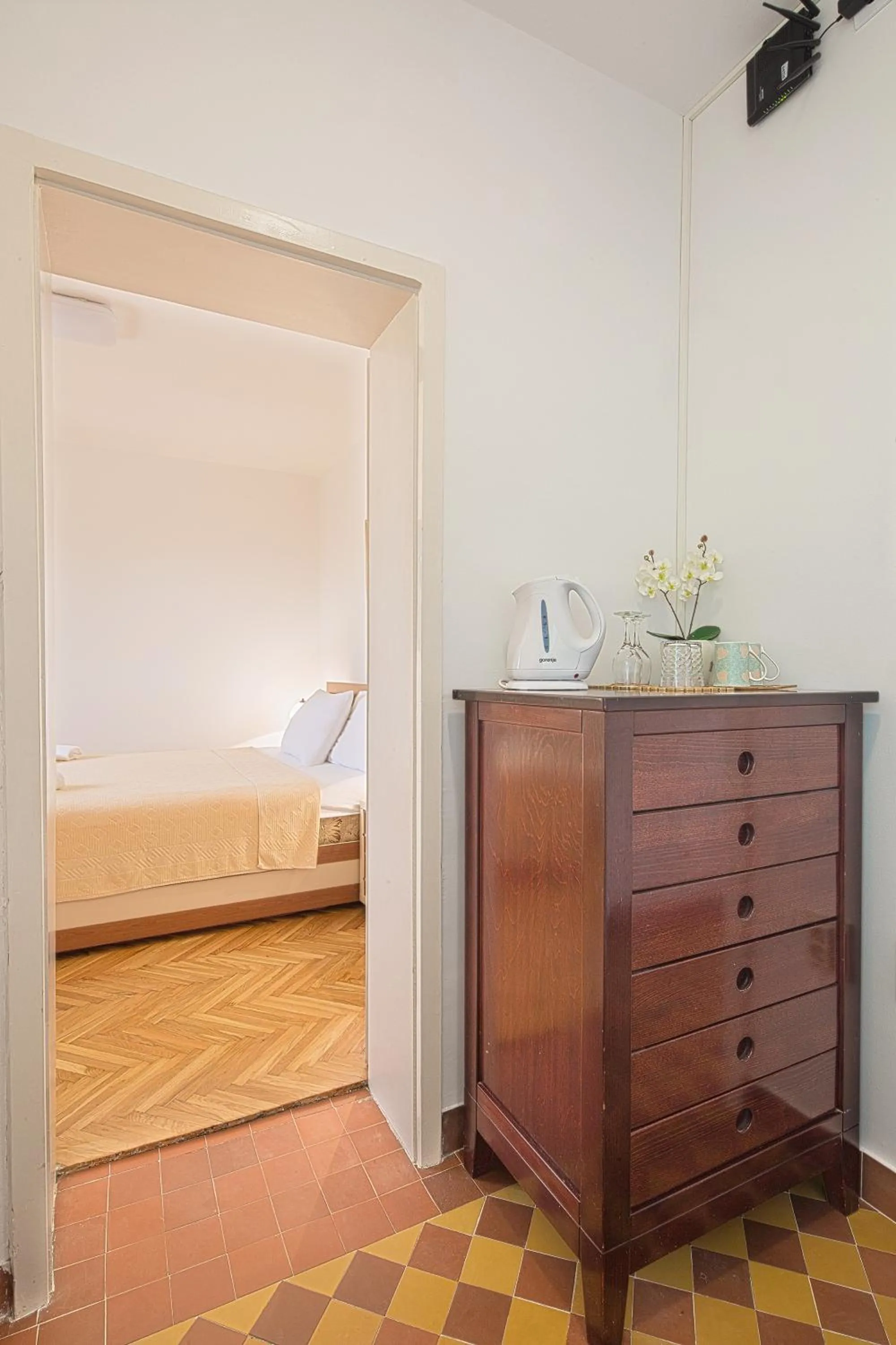 Bedroom, Bed in Apartments Bloom Bečići