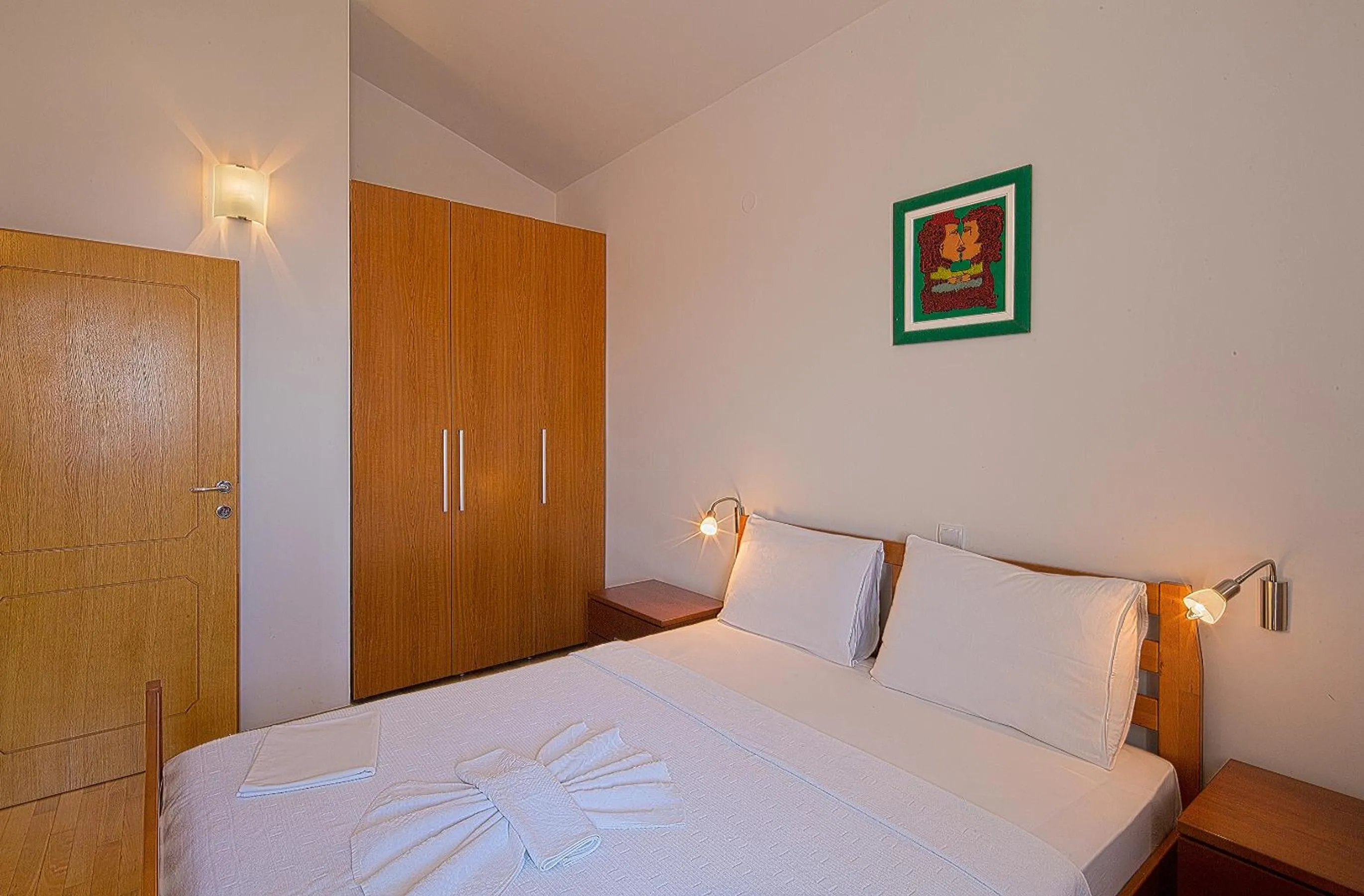 Bedroom, Bed in Apartments Bloom Bečići