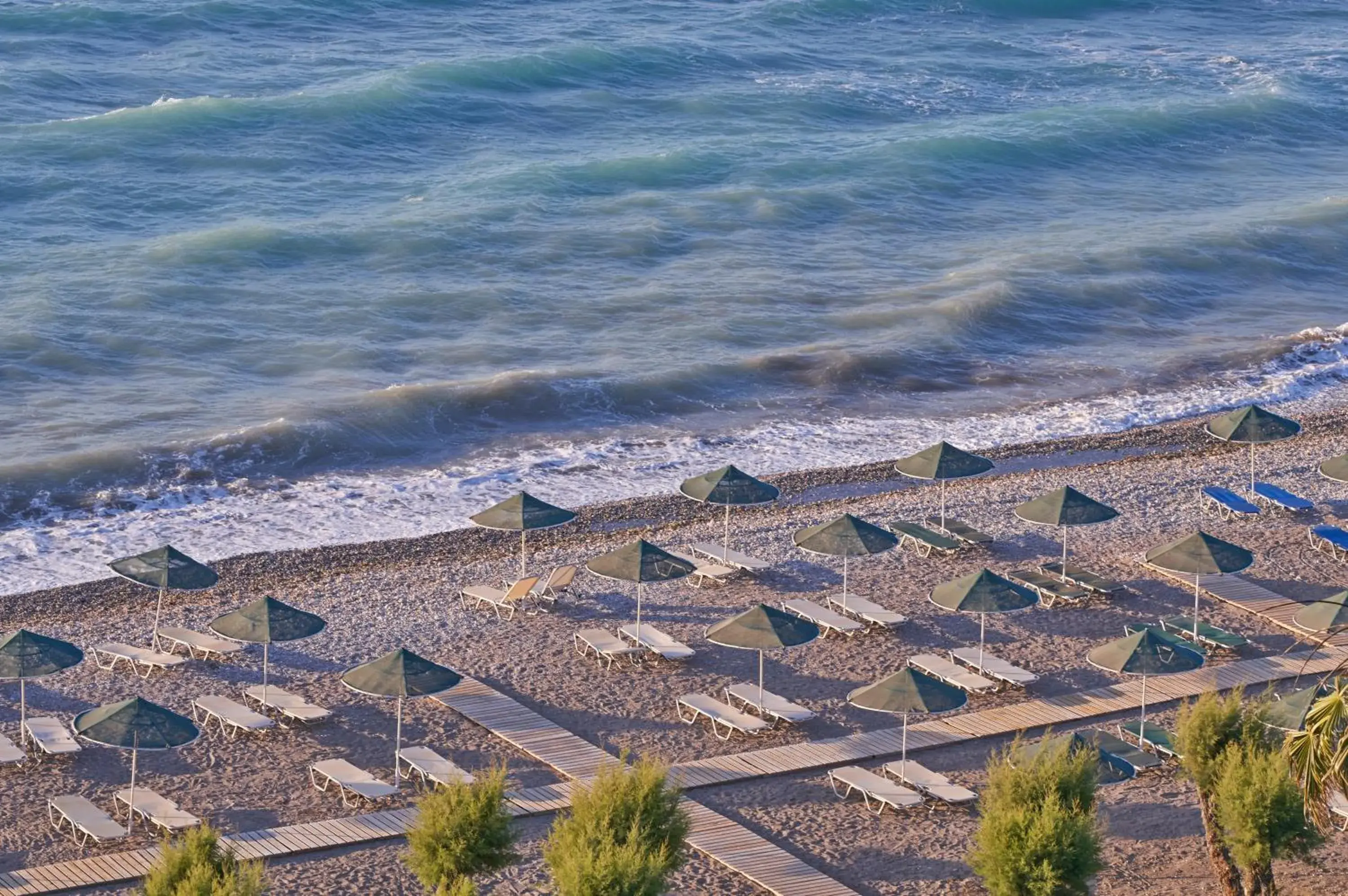 Beach, Bird's-eye View in Blue Bay Resort Beach, Bird's-eye View in Blue Bay Resort