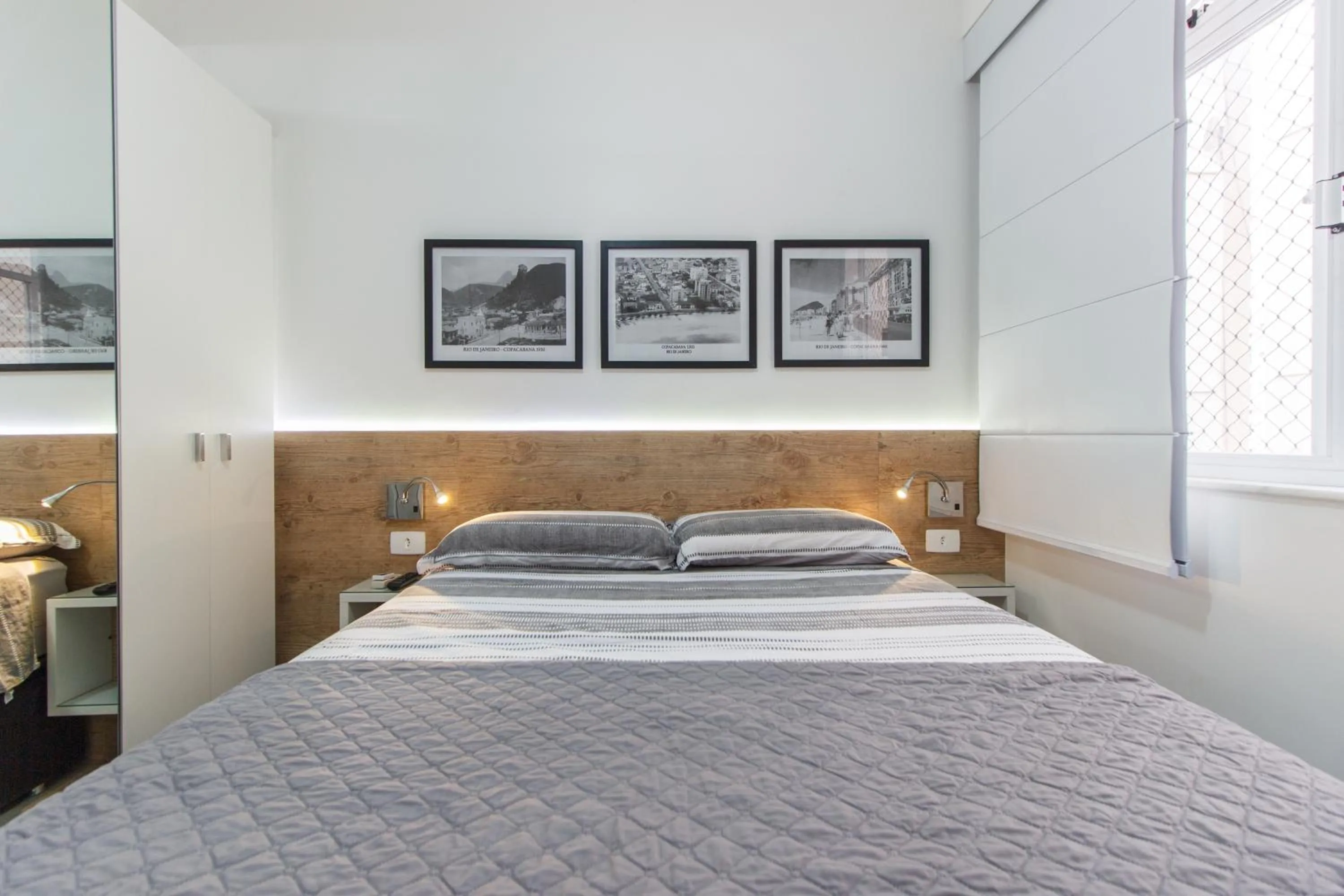 Bed in STUDIO ACONCHEGANTE à 3 min da praia de copa!