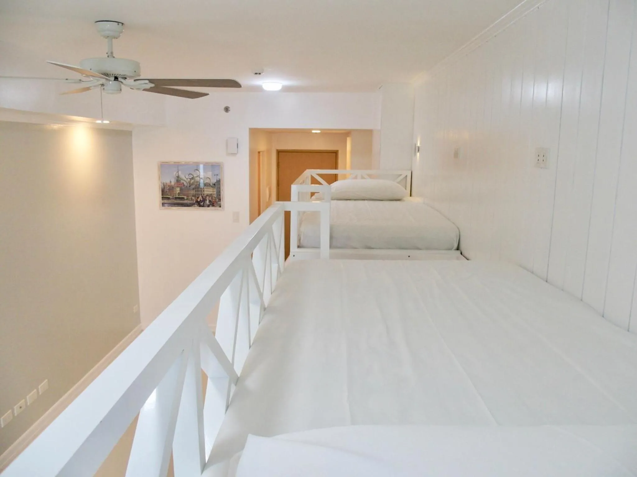 bunk bed, Bed in Cozy Family Suite with Stunning View of Taal