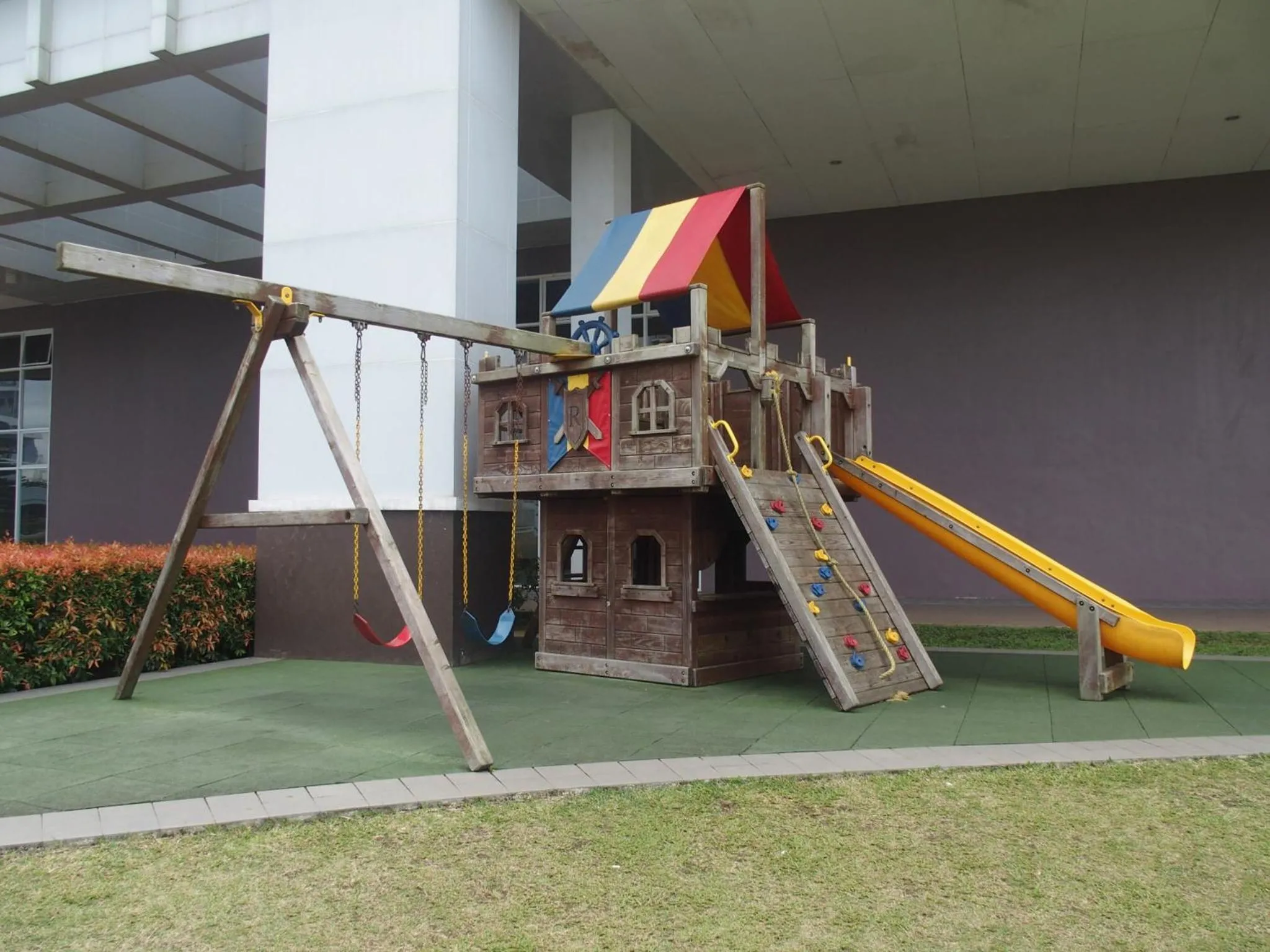 Children play ground in Cozy Family Suite with Stunning View of Taal