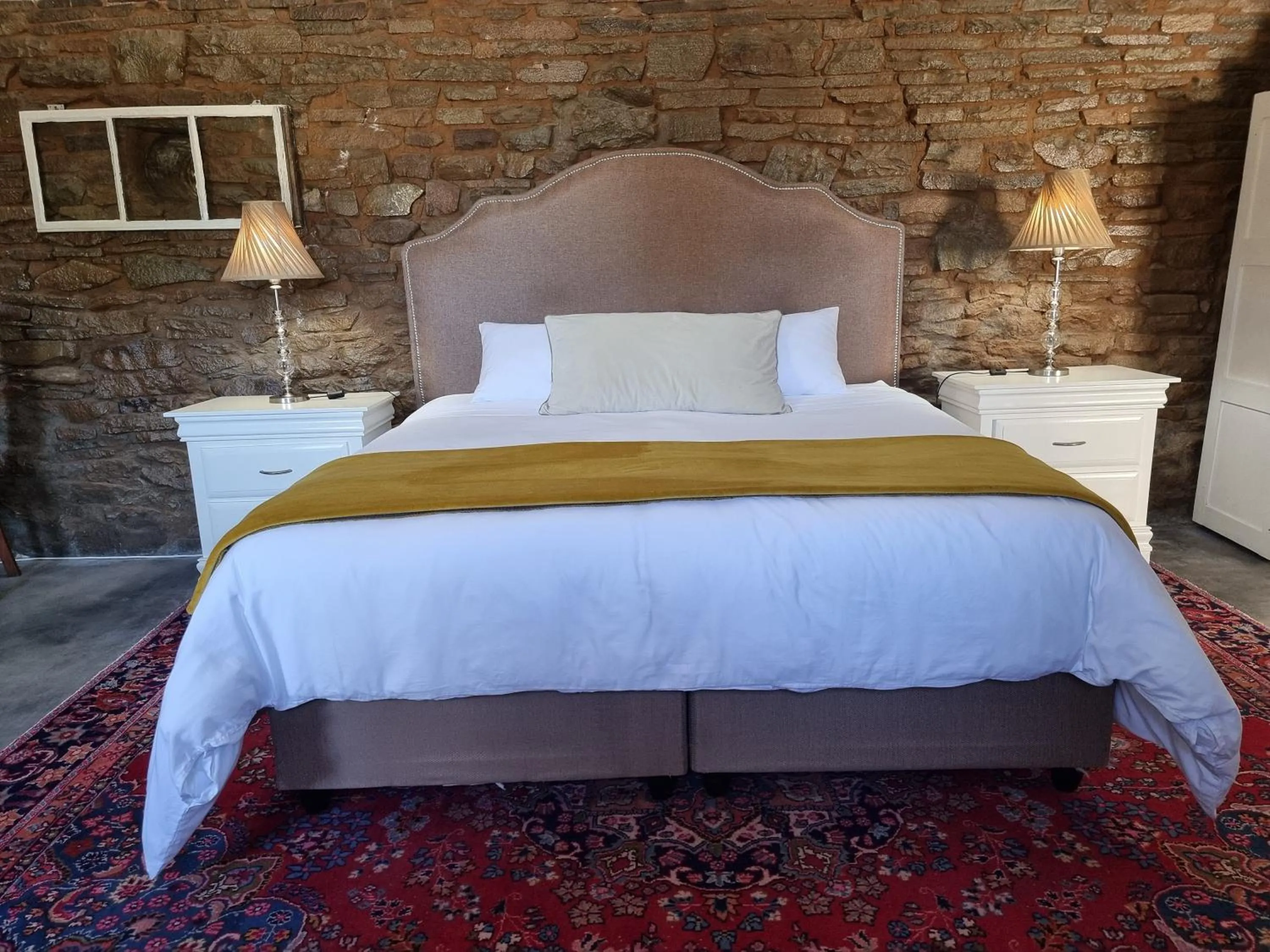 Bedroom, Bed in Perlman House
