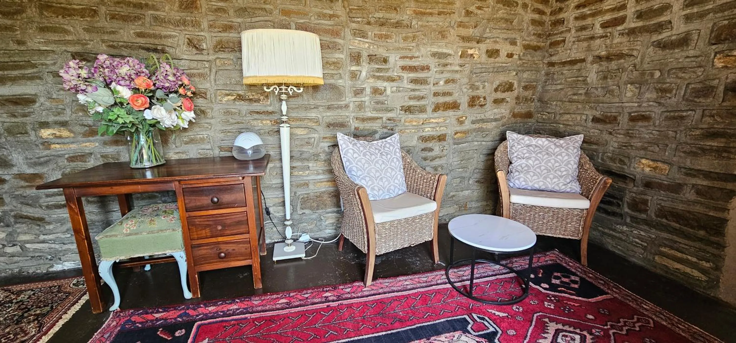 Seating area in Perlman House