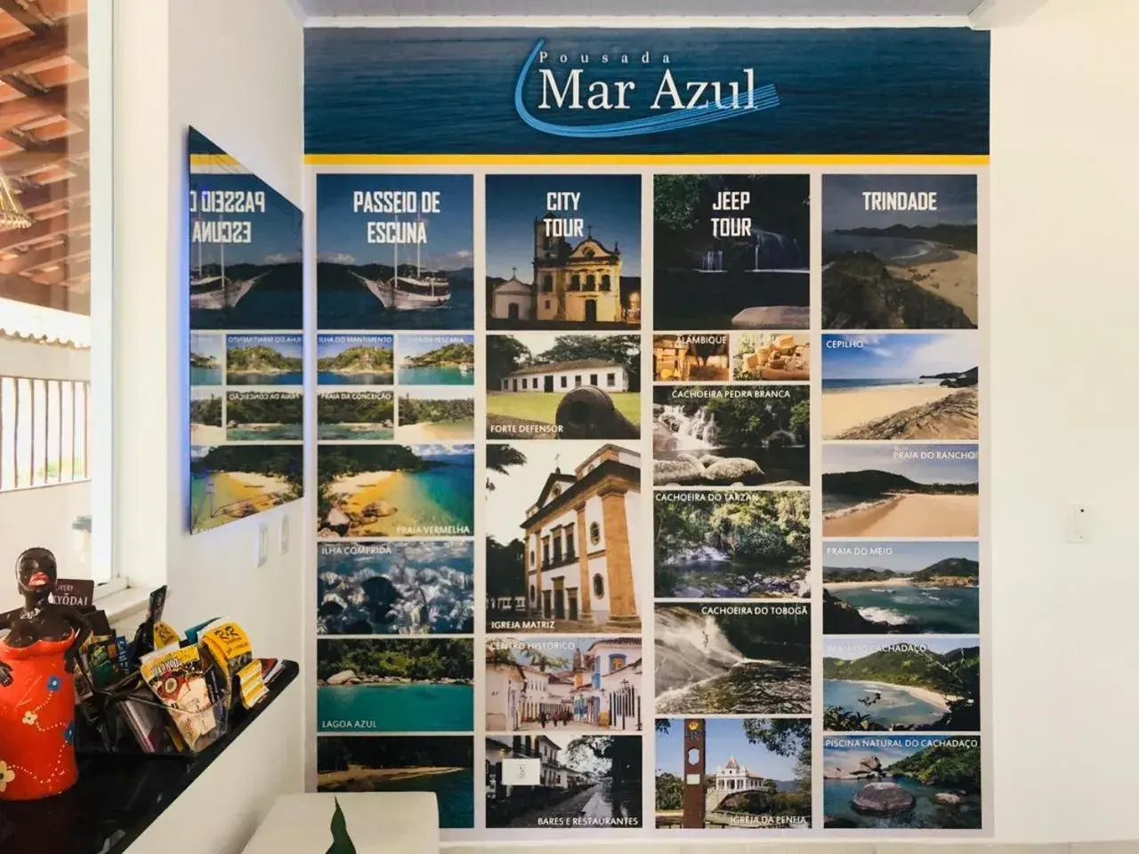 Lobby or reception in Pousada Mar Azul Lobby or reception in Pousada Mar Azul