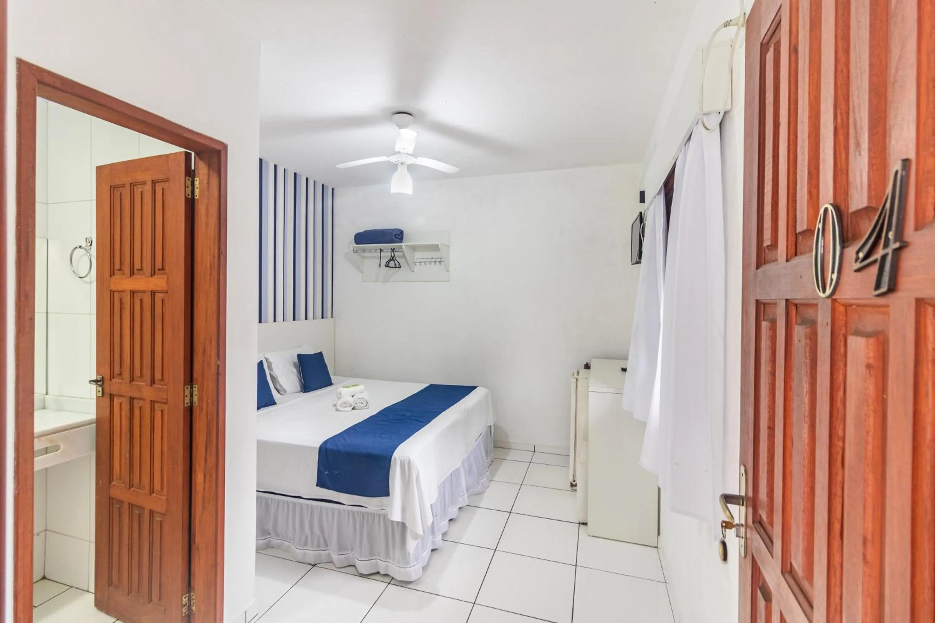 Bed in Pousada Mar Azul