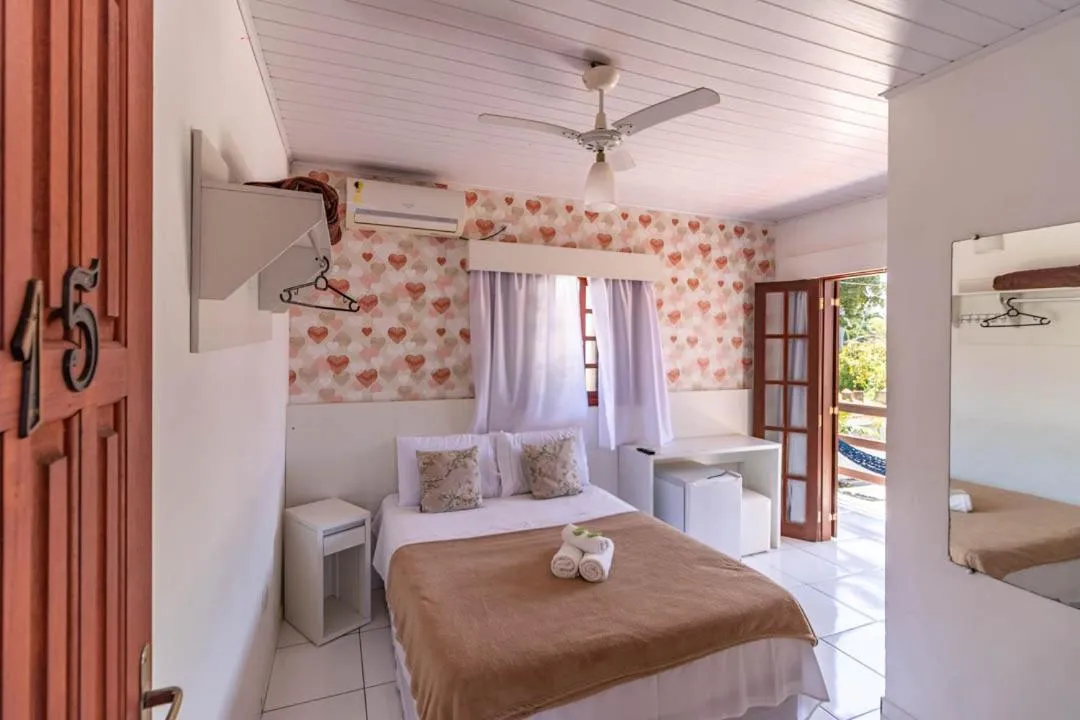 Bed in Pousada Mar Azul