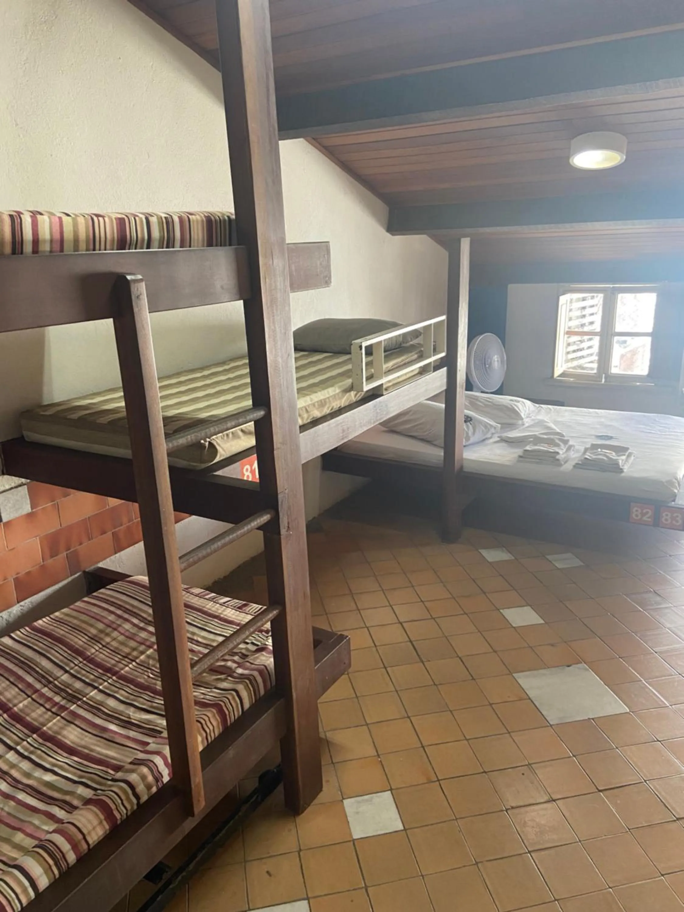 View (from property/room), Bed in Laranjeiras Hostel