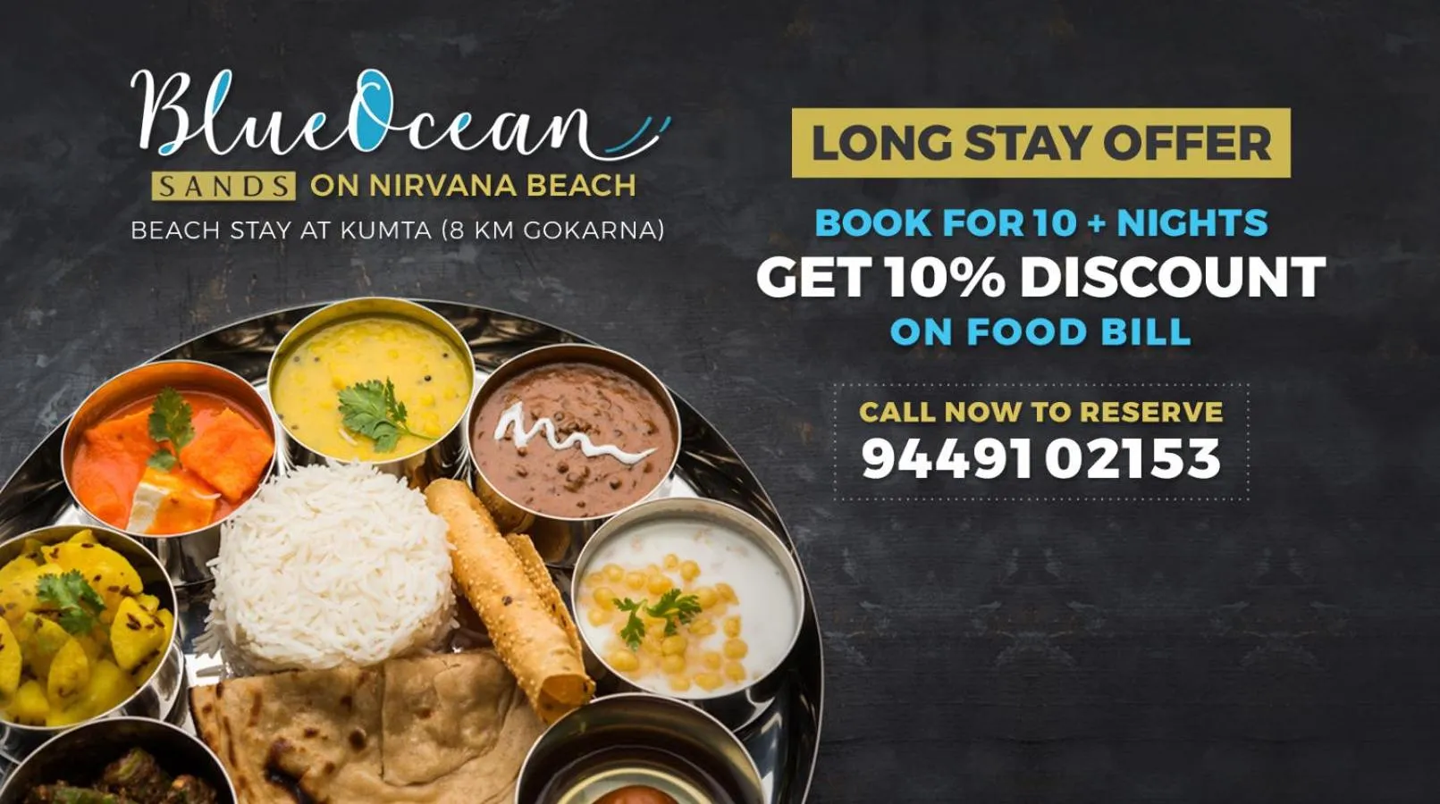 Food close-up in Blue Ocean Sands - On the Beach