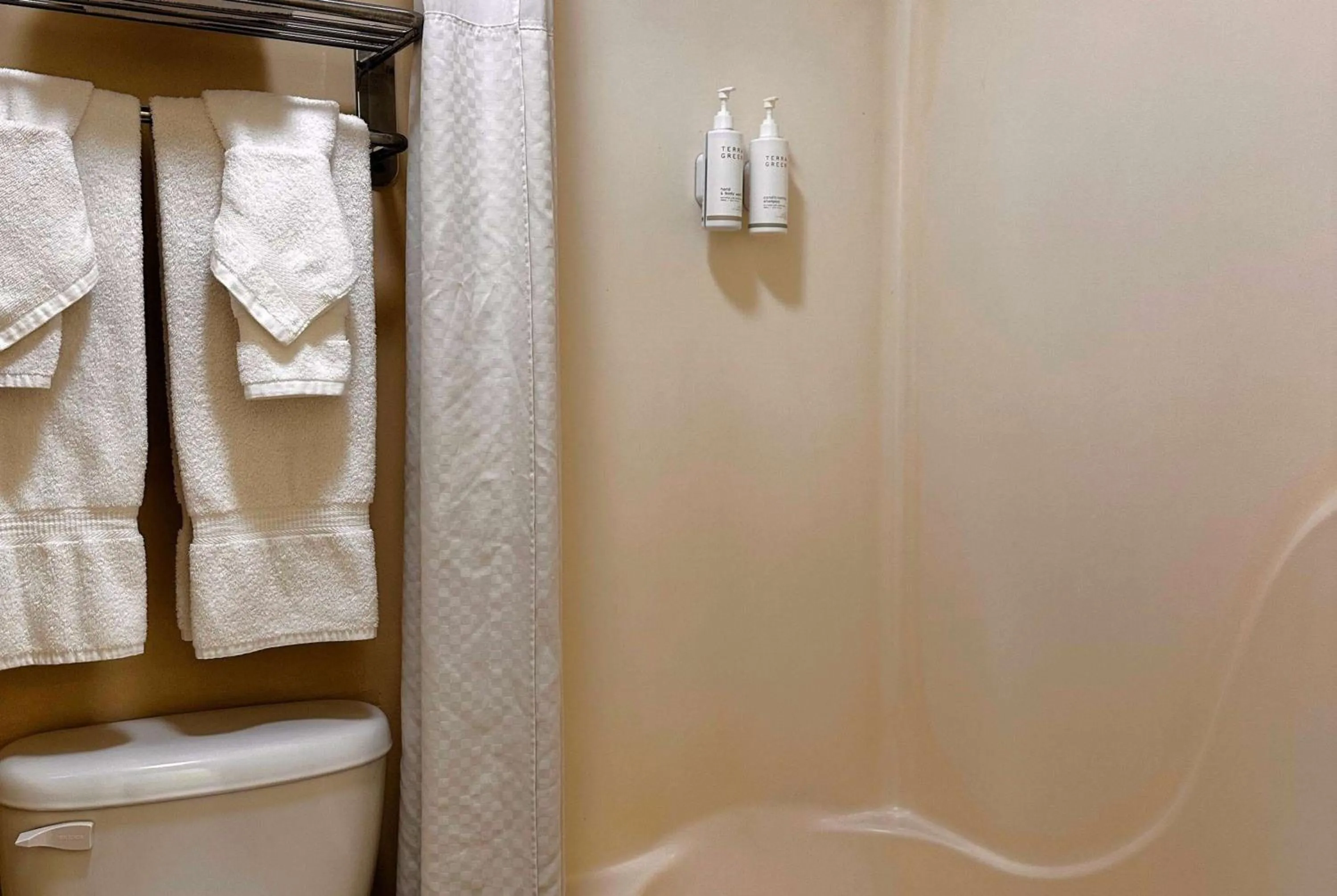 Bathroom in Super 8 by Wyndham Lafayette