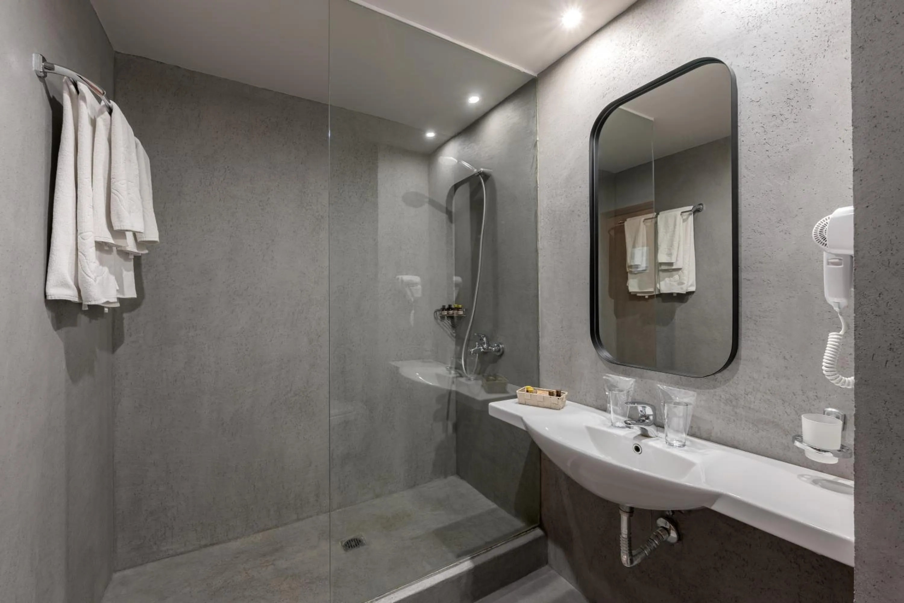 Shower in Kristal Hotel - All inclusive - Fully renovated rooms 2025