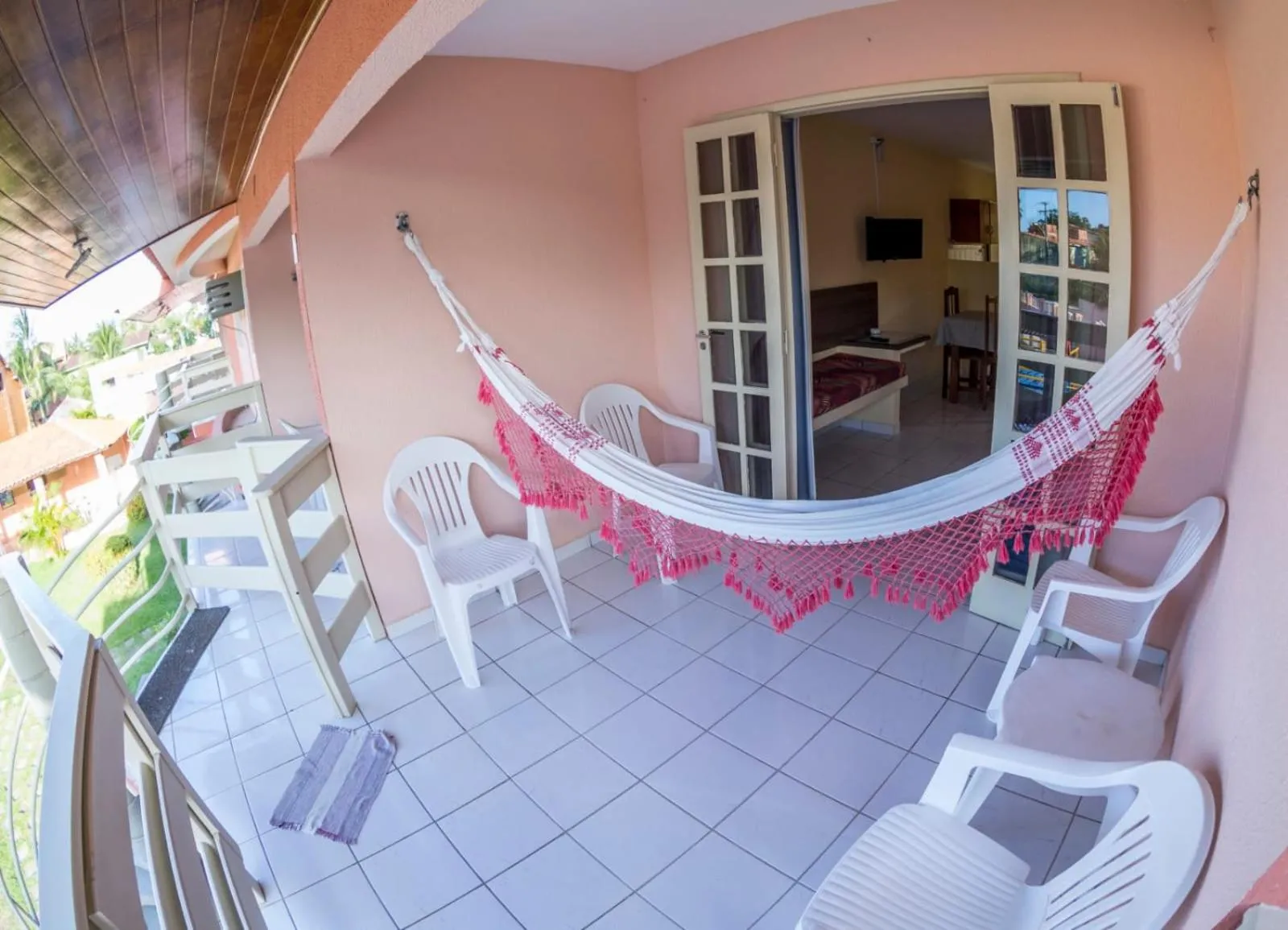 Balcony/Terrace in Pousada Flats Recanto Sonhos do Porto