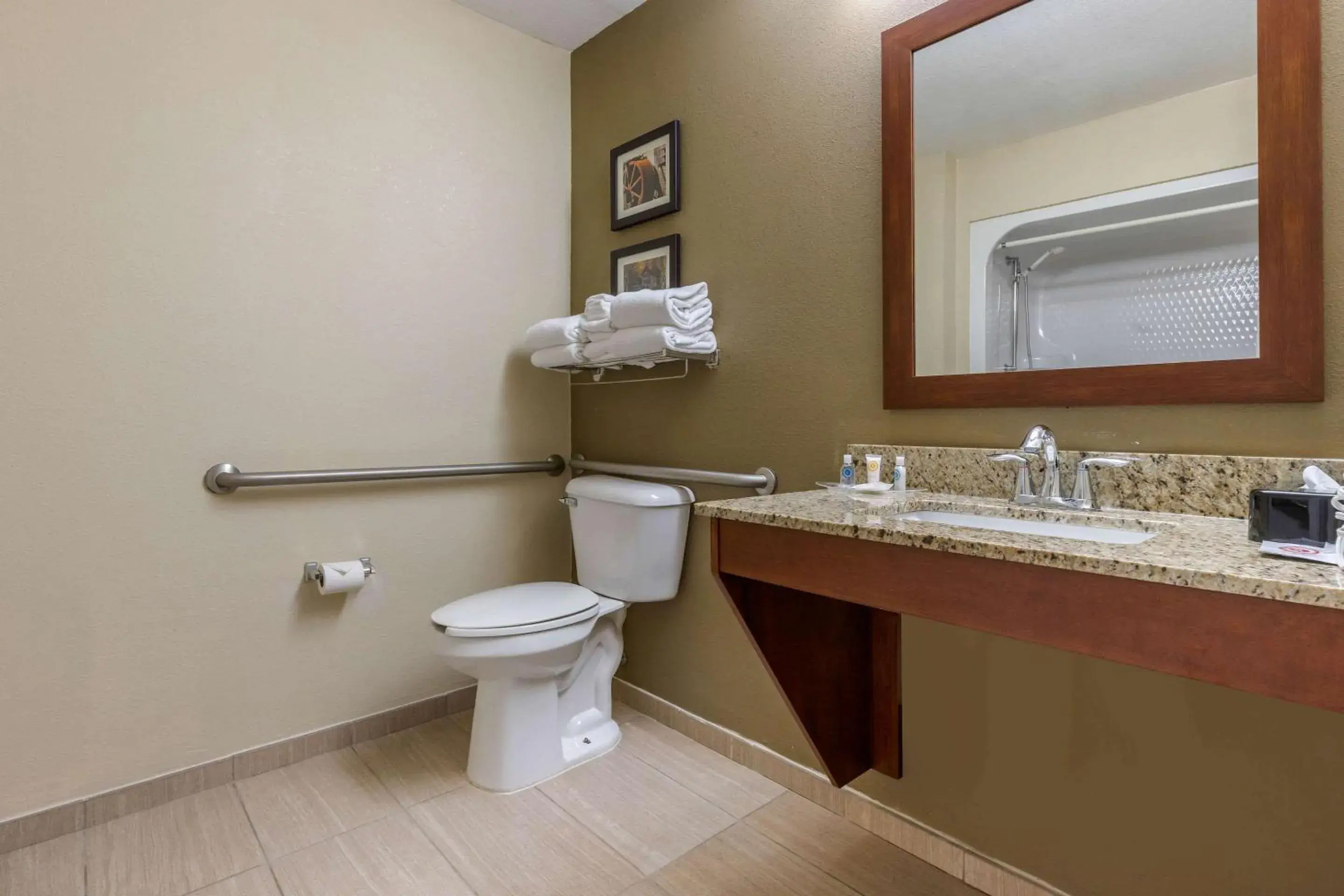 Bathroom in Comfort Suites Johnson City near University