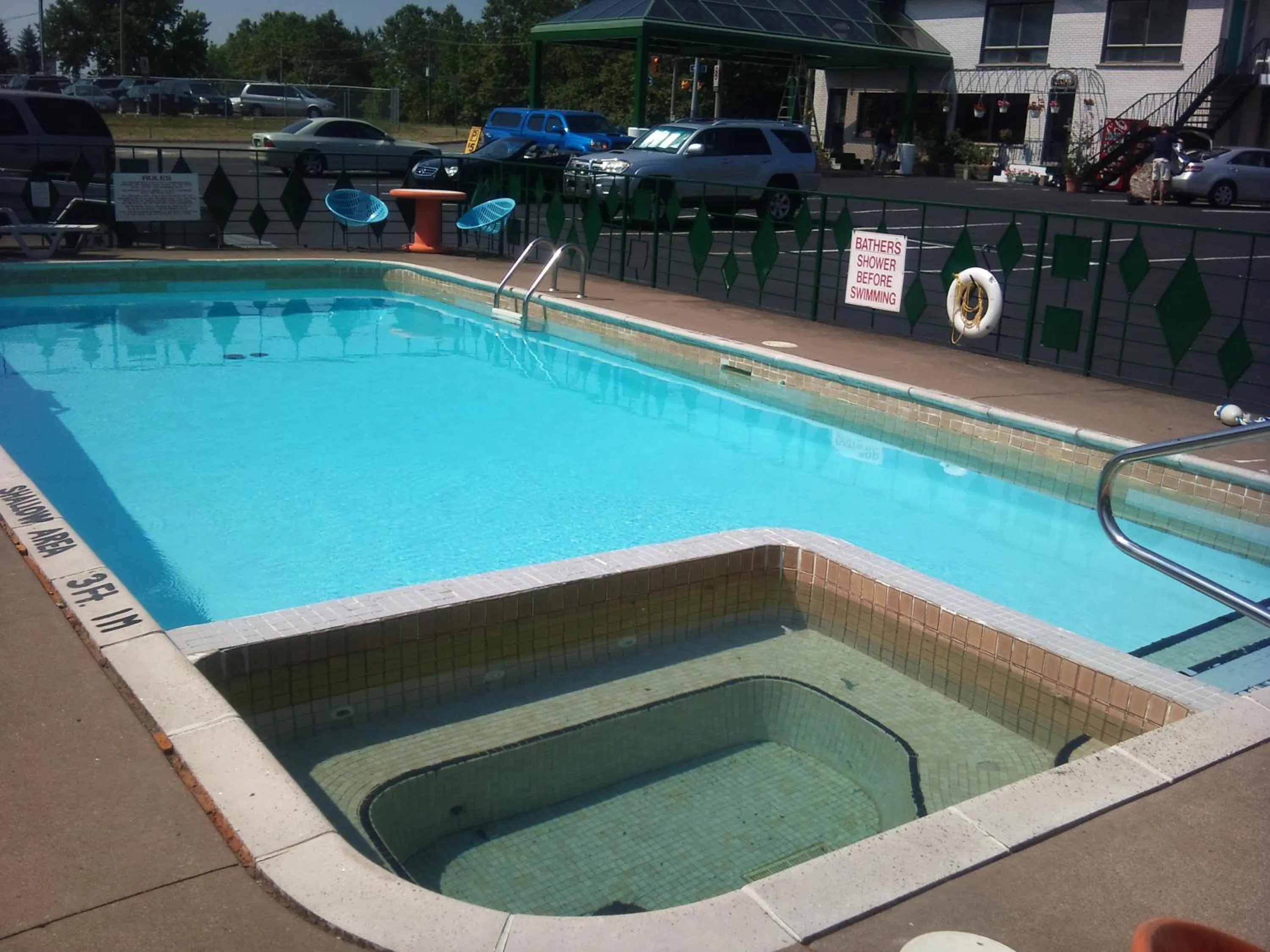Swimming pool in Rainbow Motor Inn - Fallsview