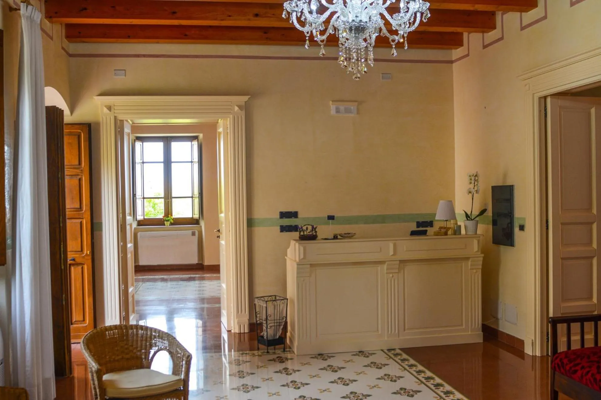 Lobby or reception in Palazzo Candida B&B