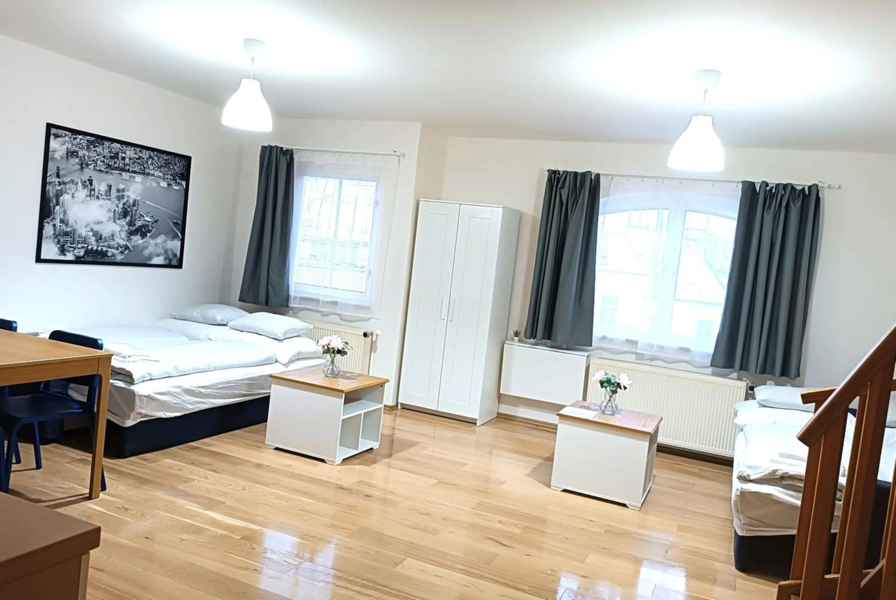 Bed in City Castle Aparthotel