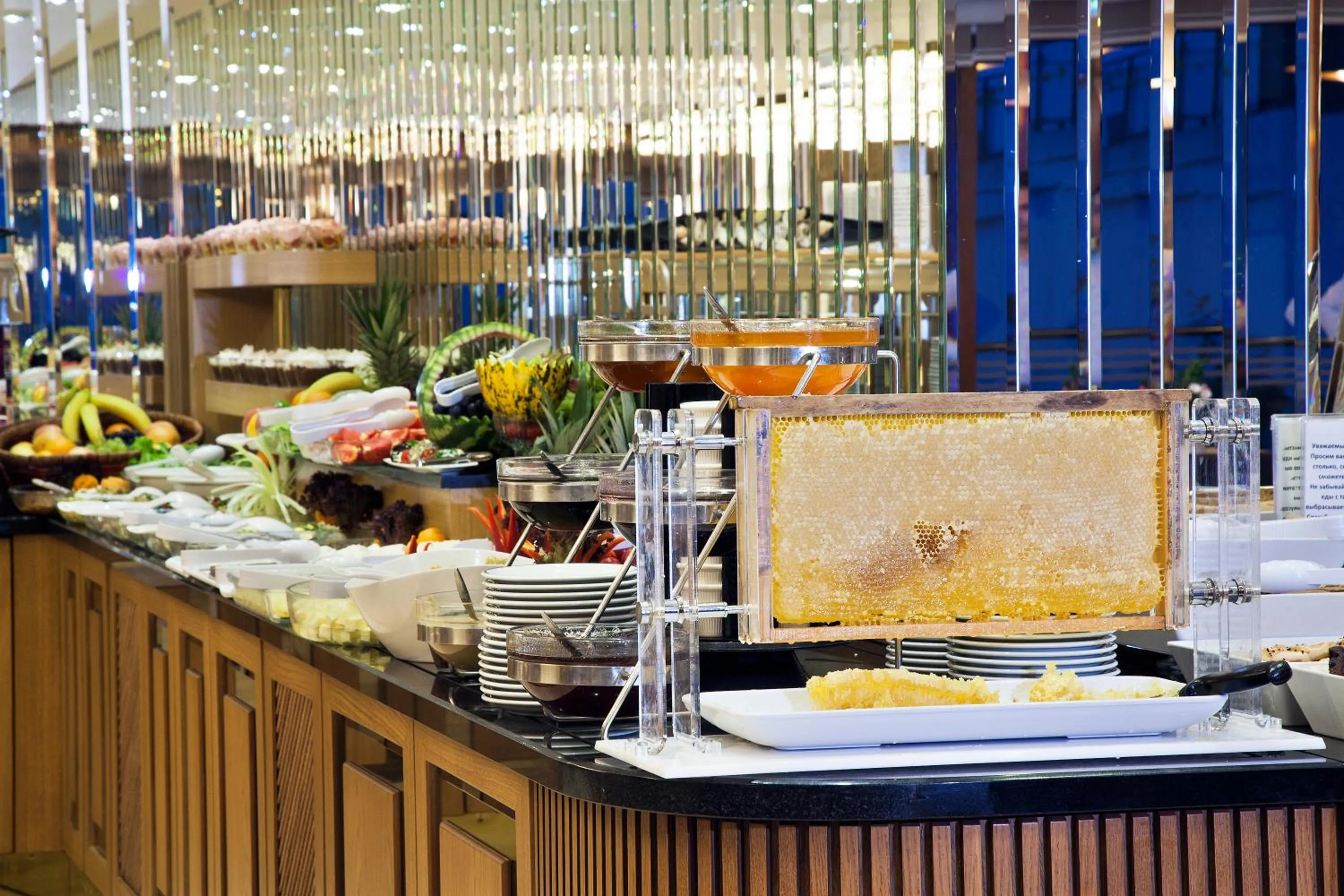 Buffet breakfast in Grand Asiyan Hotel