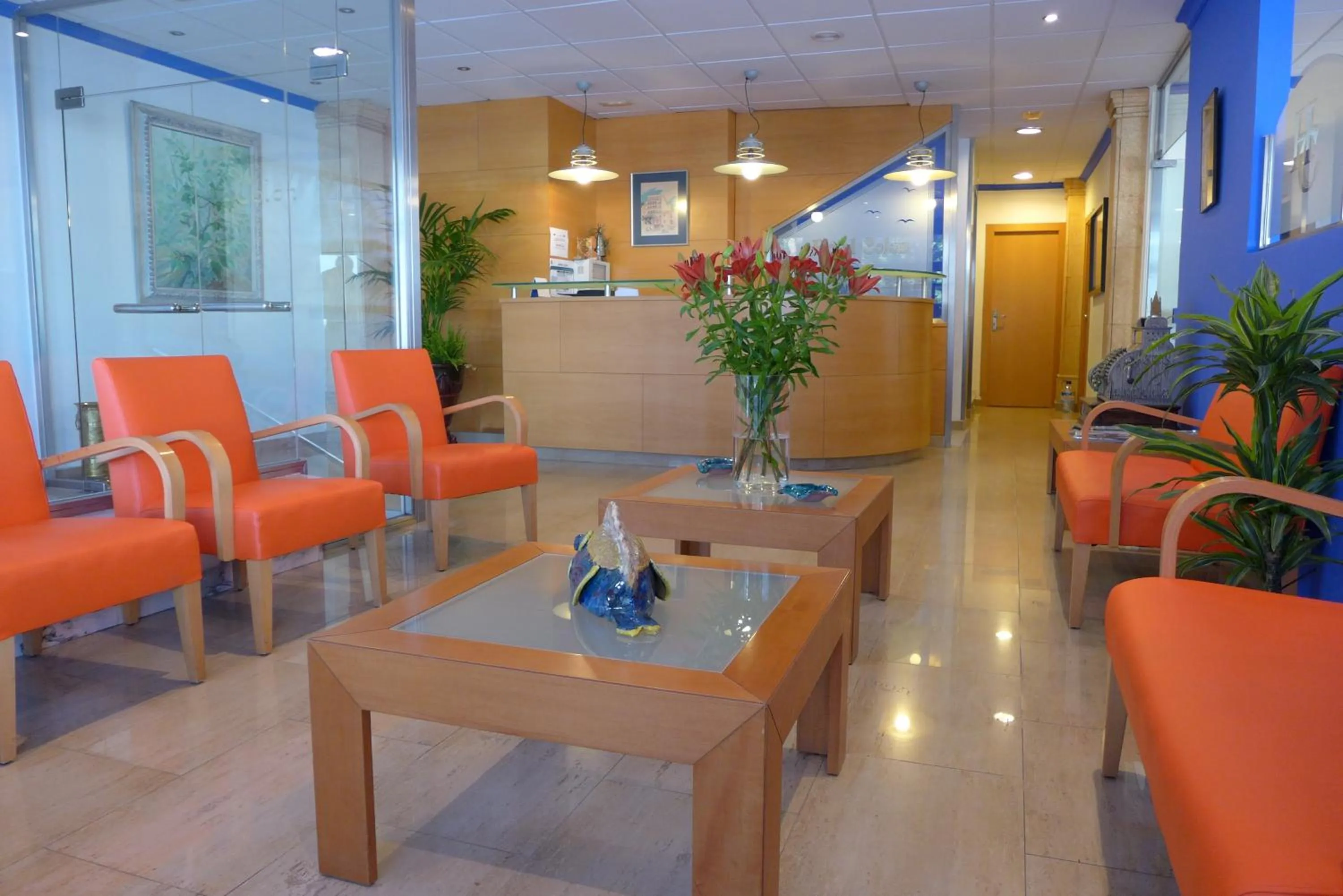 Lobby or reception in Hotel Colón