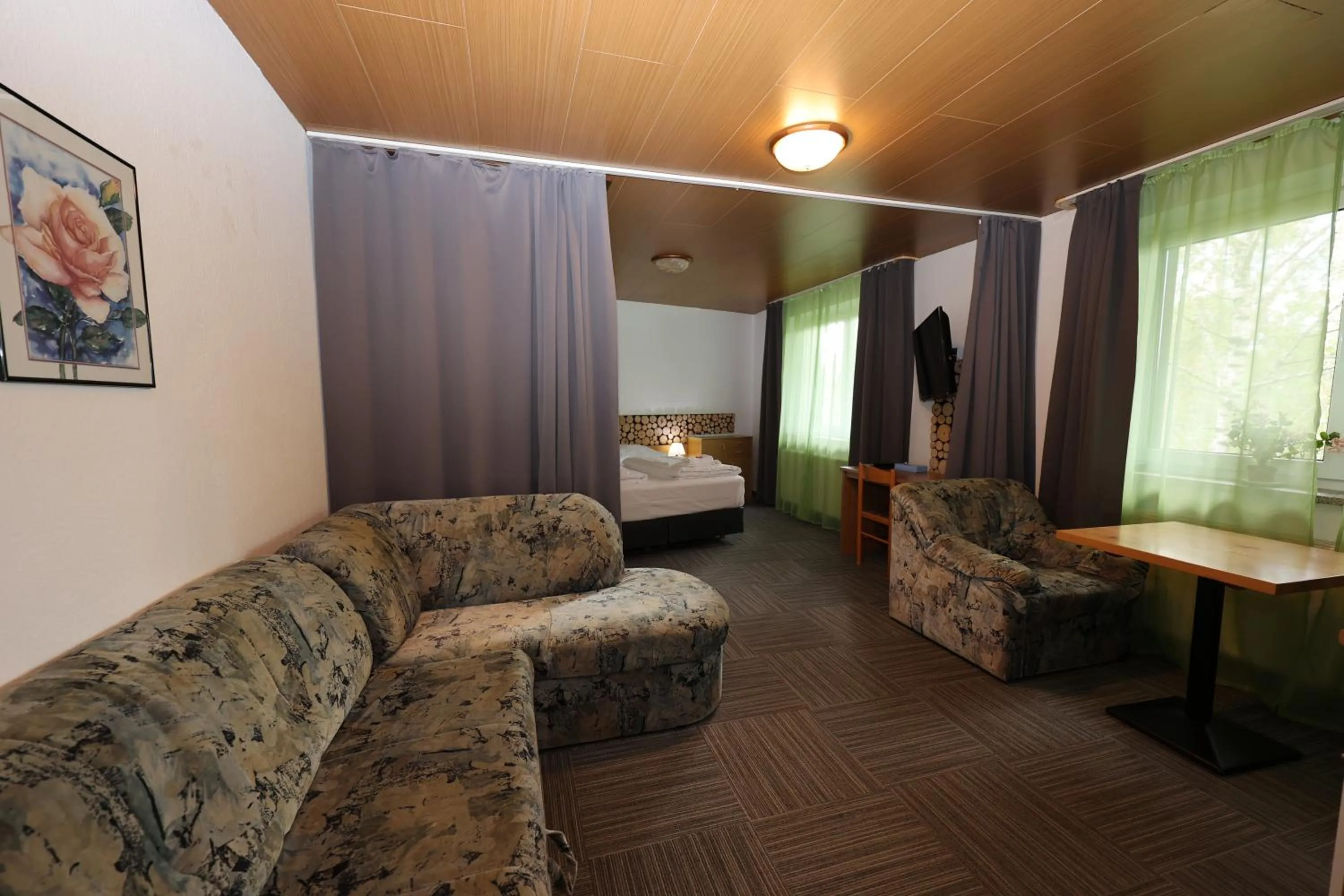 Bed in Hotel Zum Gründle