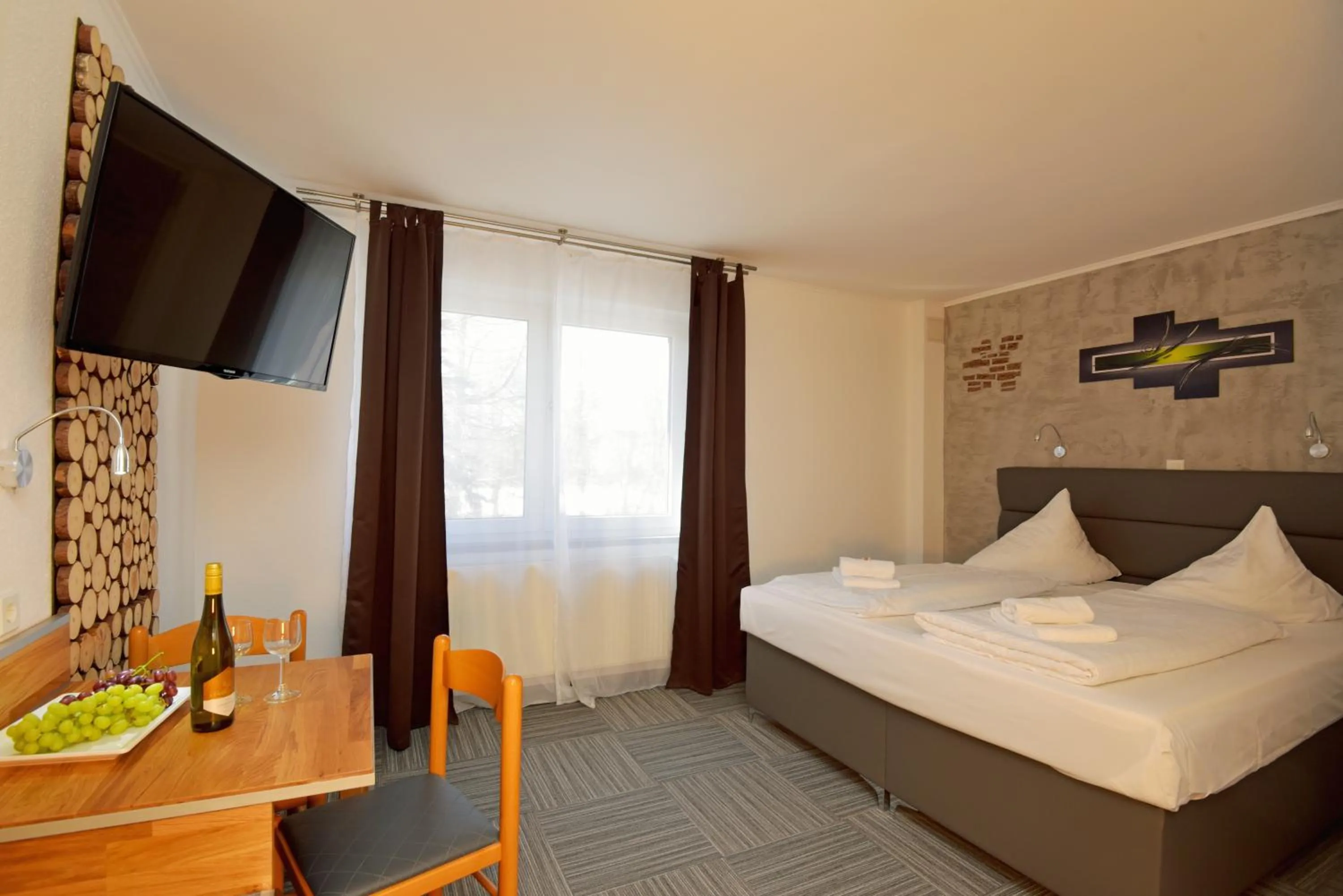 Bed in Hotel Zum Gründle