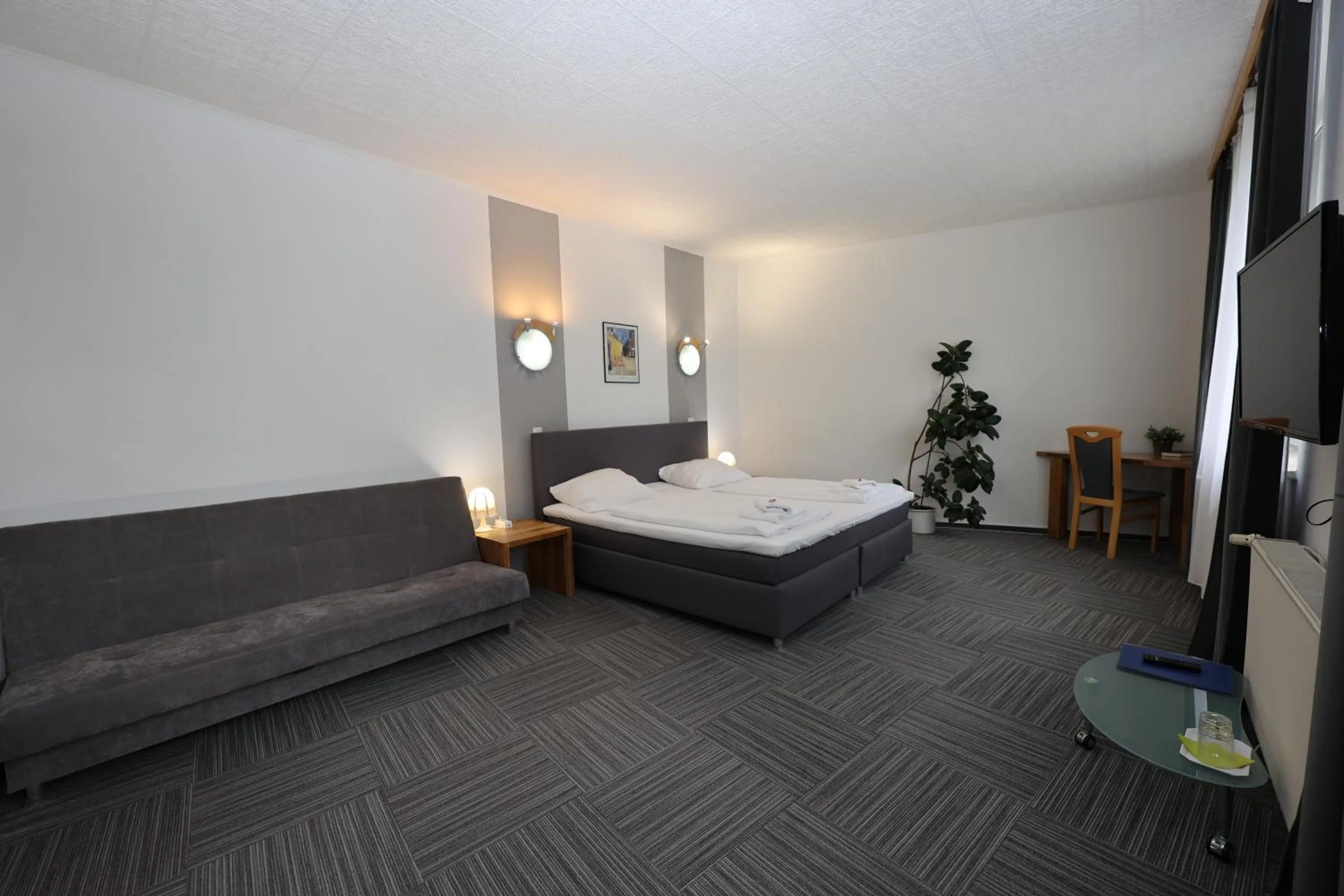 Bed in Hotel Zum Gründle