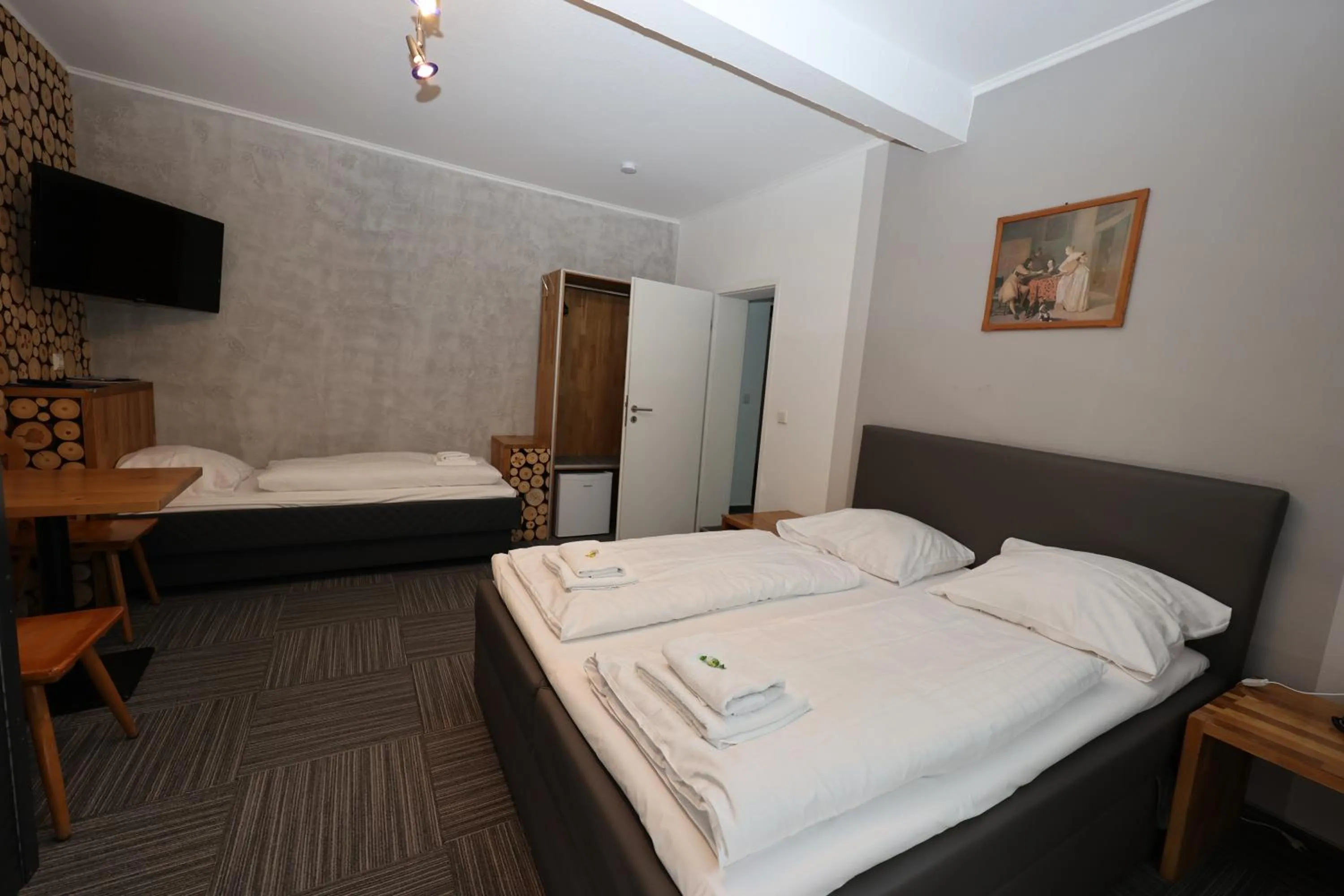 Bed in Hotel Zum Gründle