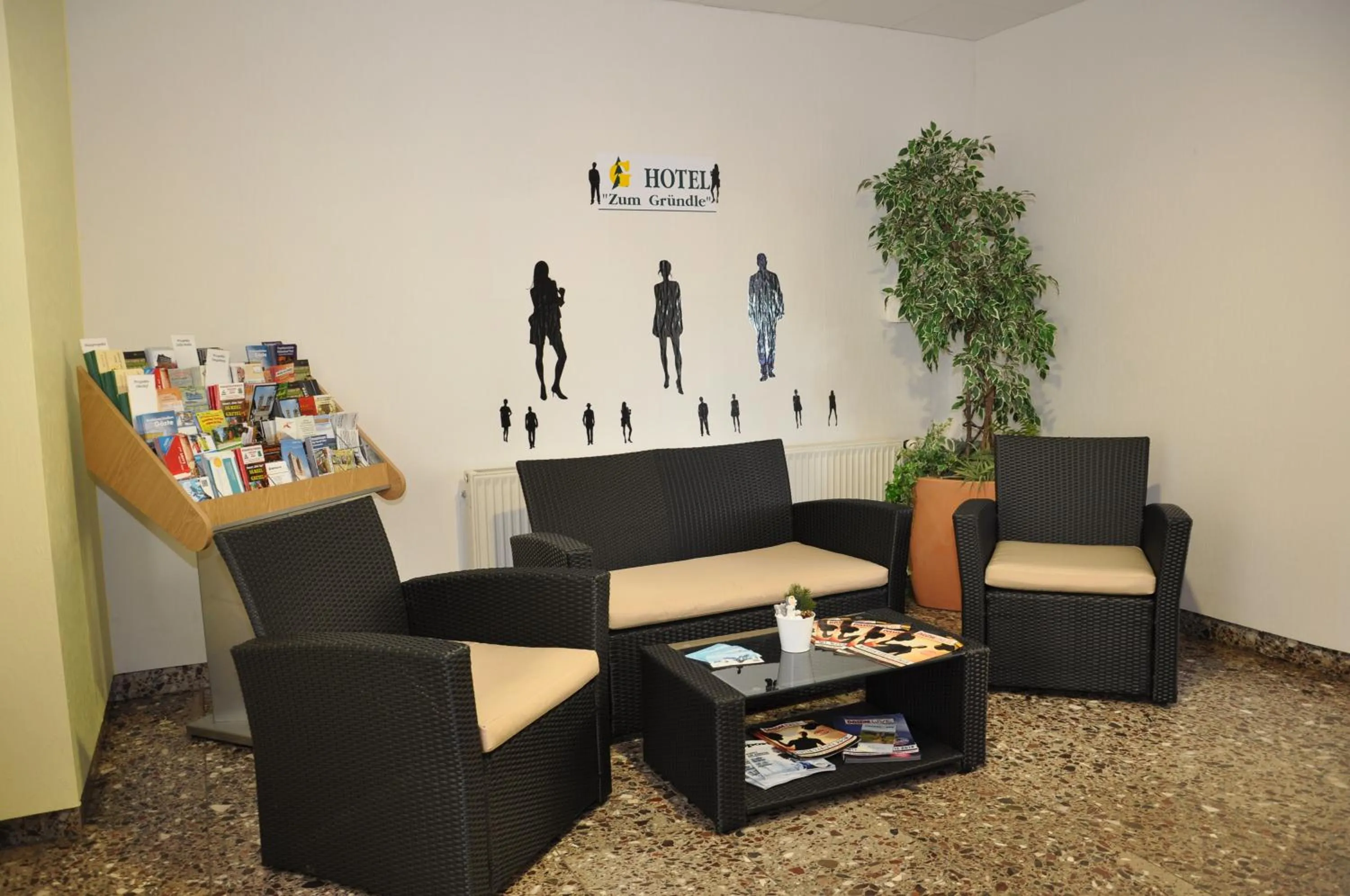 Seating area in Hotel Zum Gründle