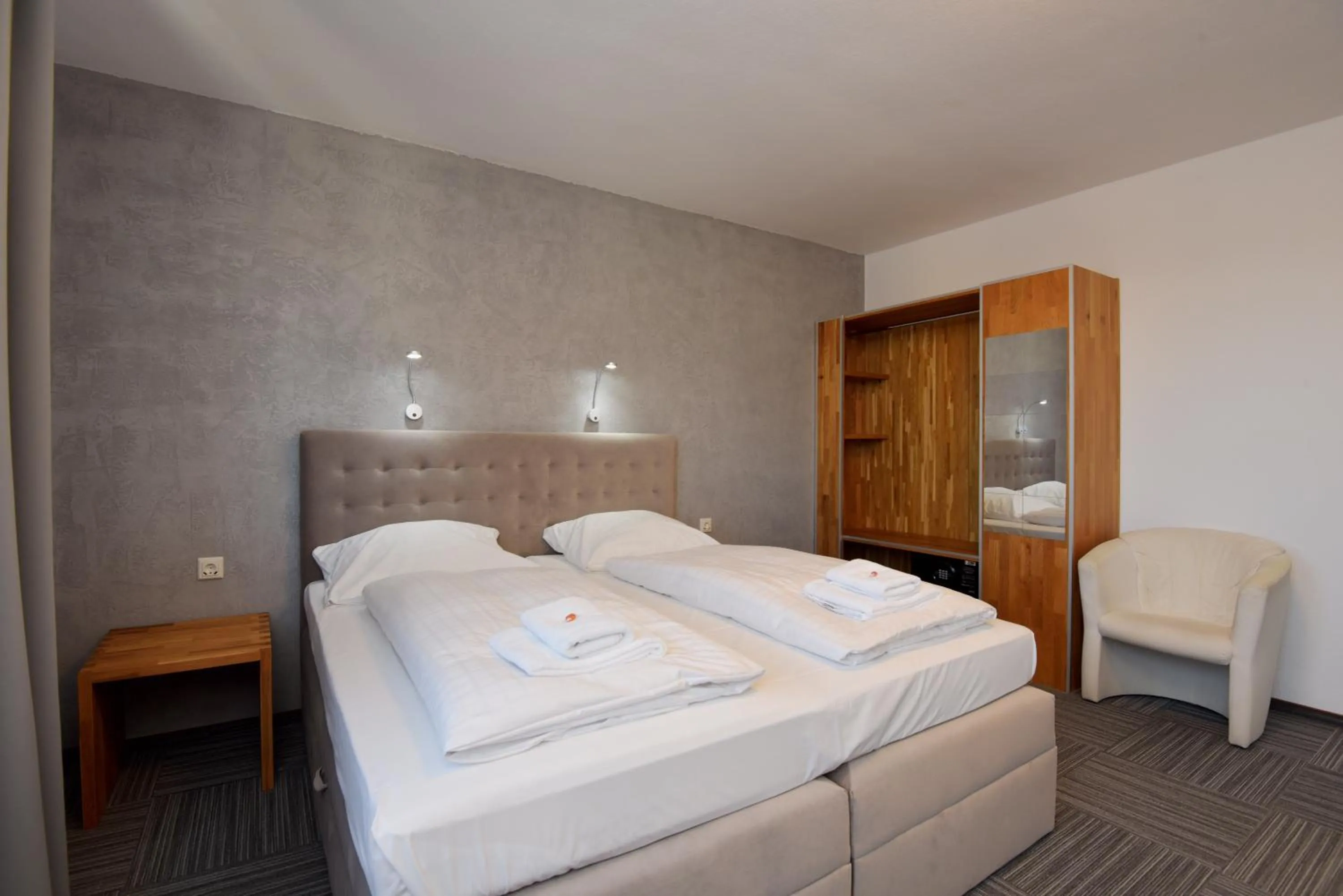 Bed in Hotel Zum Gründle