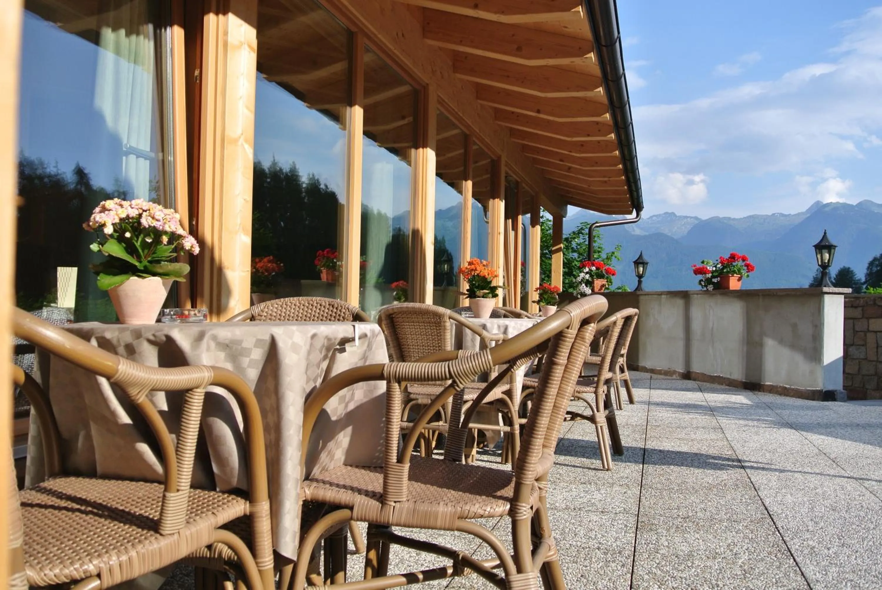 Patio in Hotel Erica