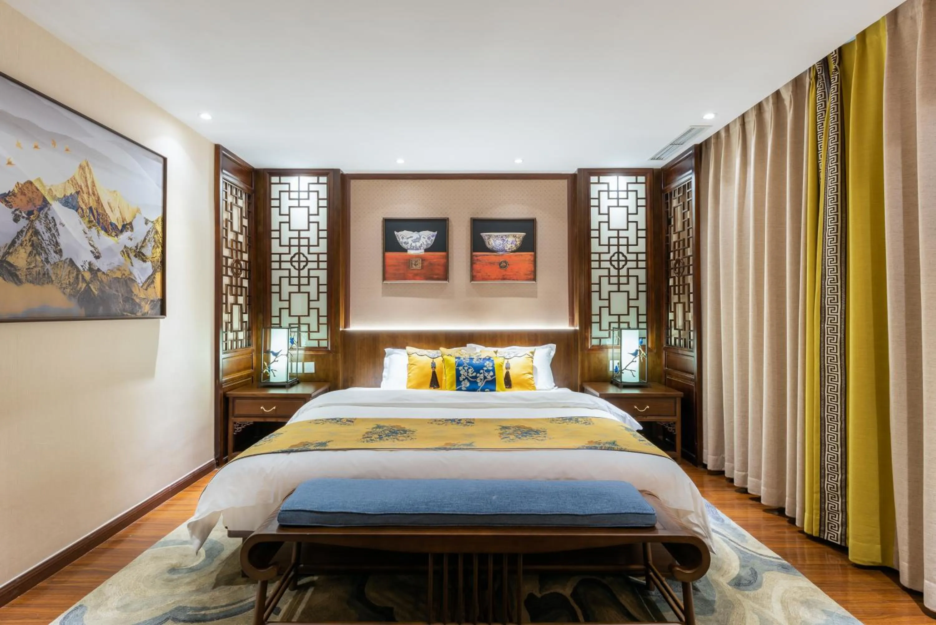 Bed in Chinese Culture Holiday Hotel 唐府