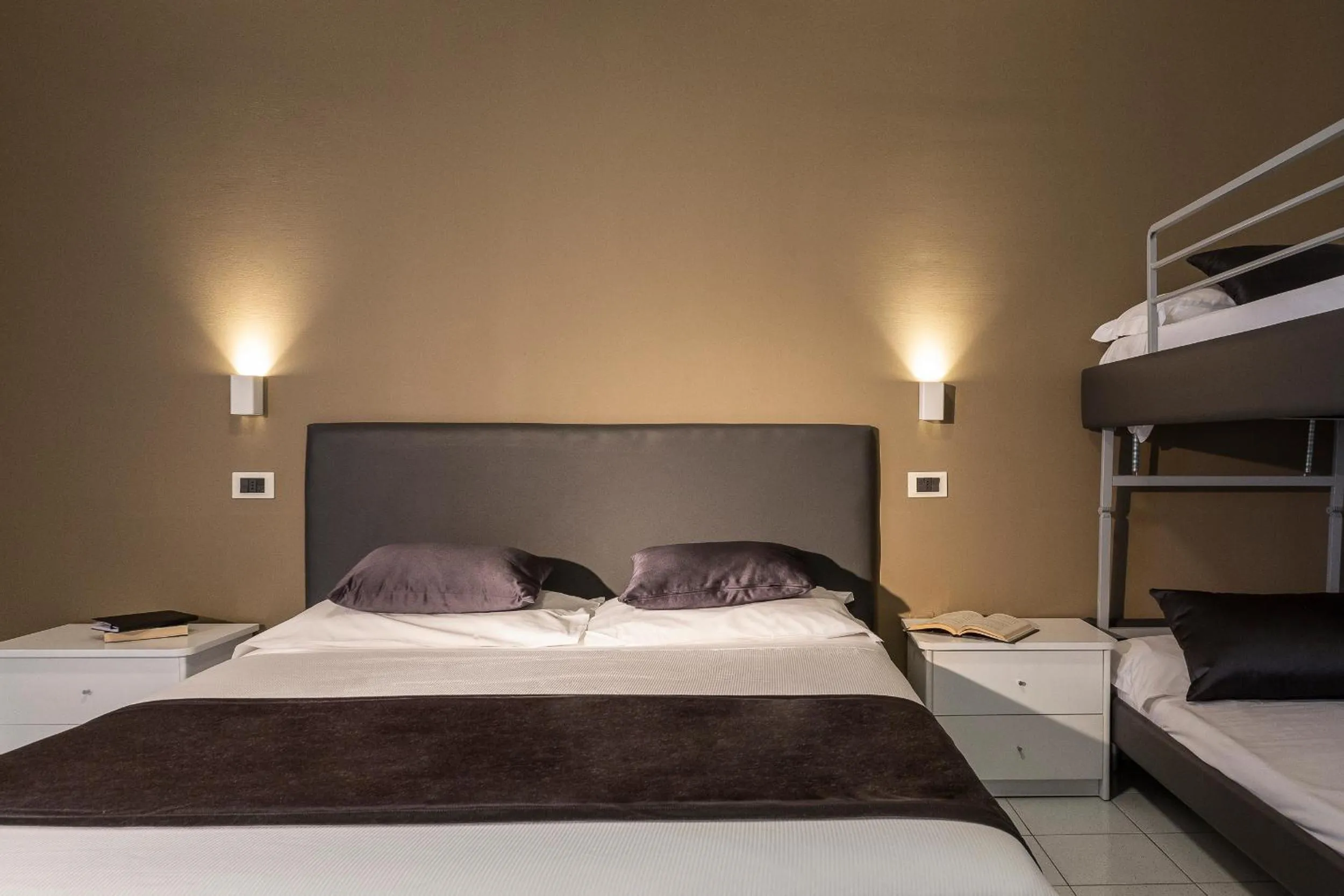 Bed in Hotel Mediterraneo