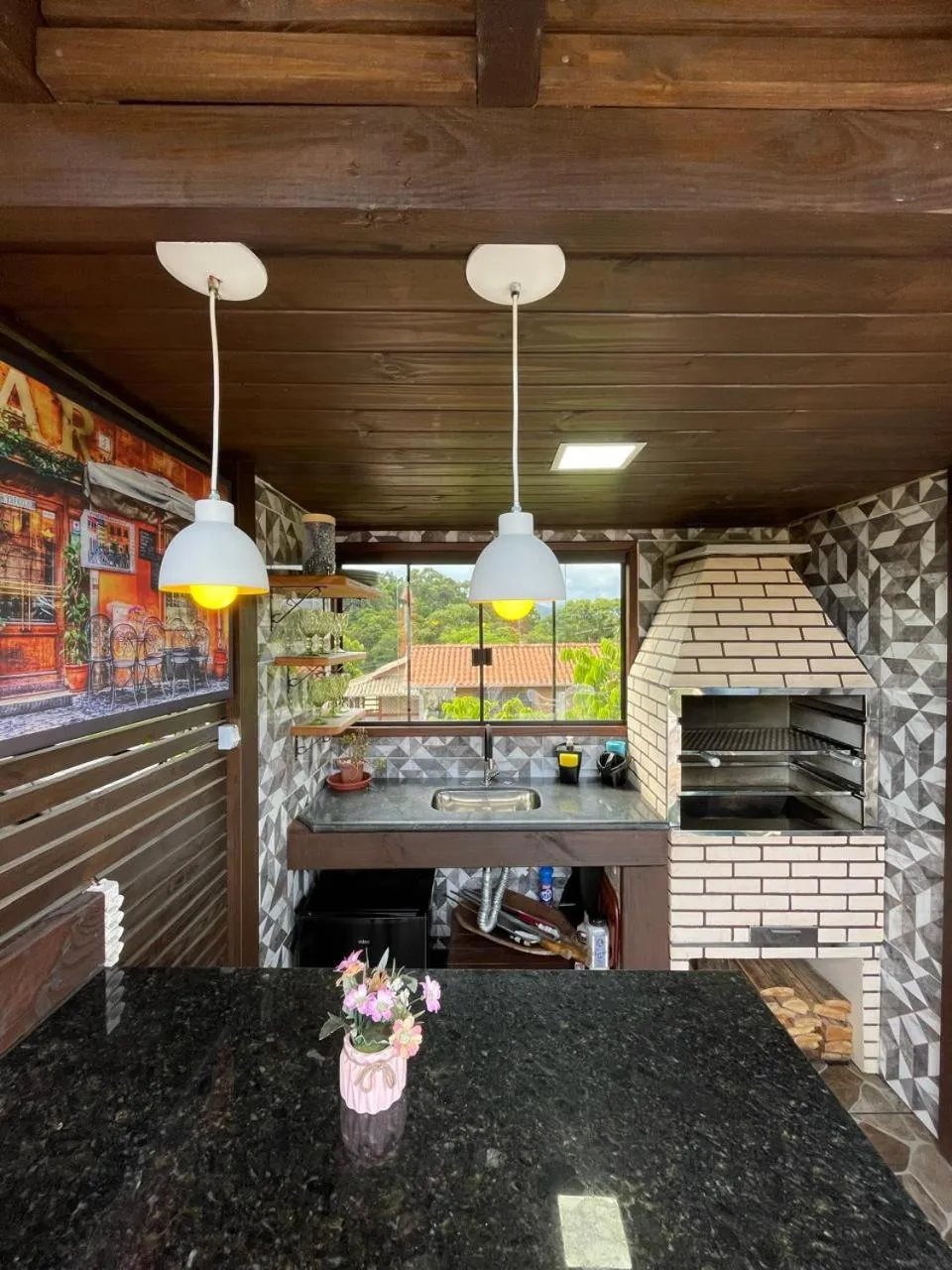 BBQ facilities in Pousada Morada Porto Verde