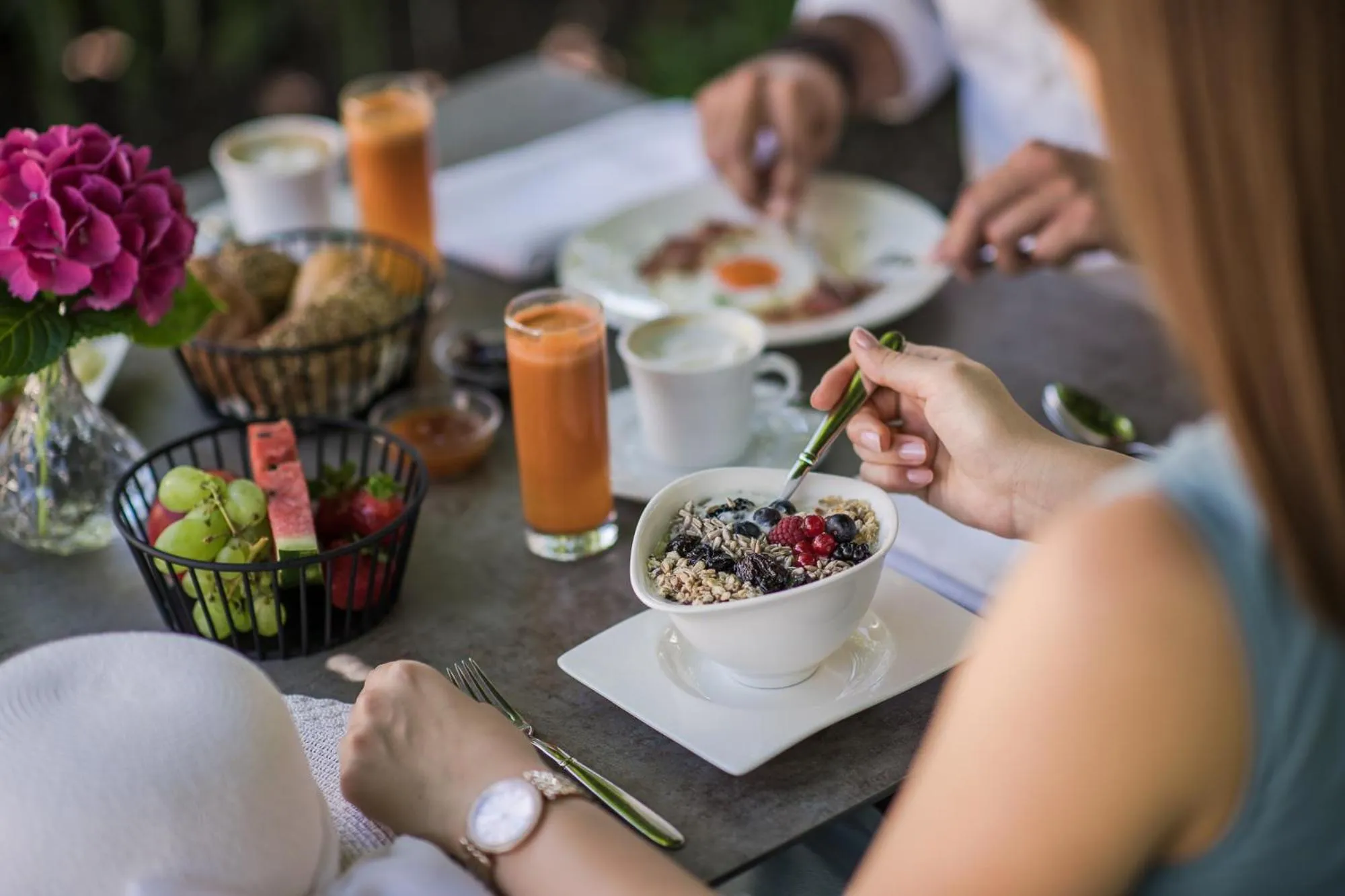 Breakfast in Hotel Mandelhof