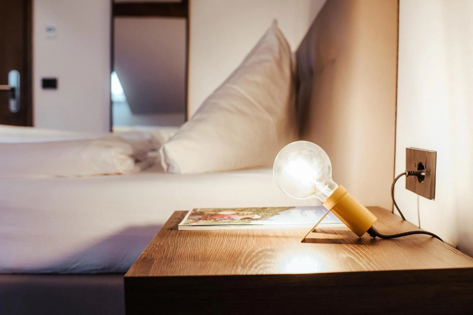 Decorative detail, Bed in Hotel Mandelhof